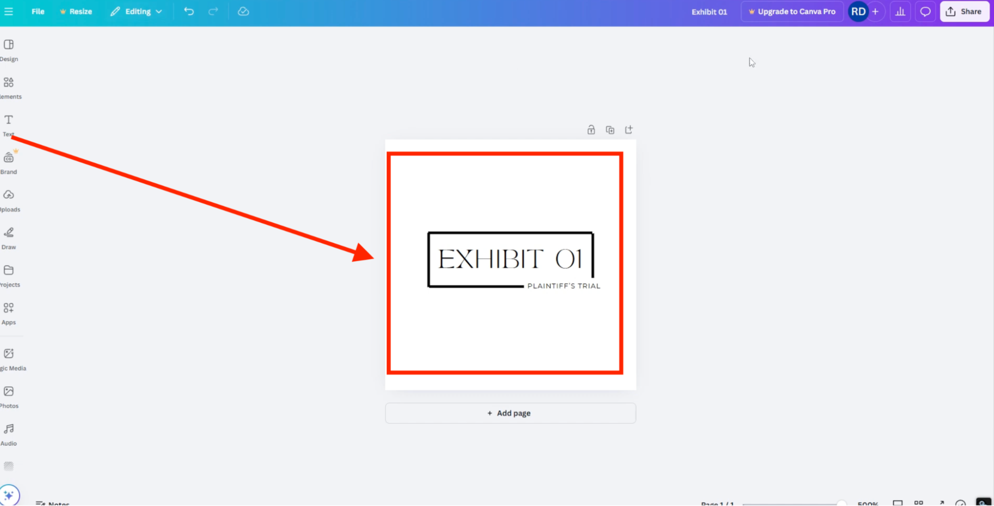 create-exhibit-label