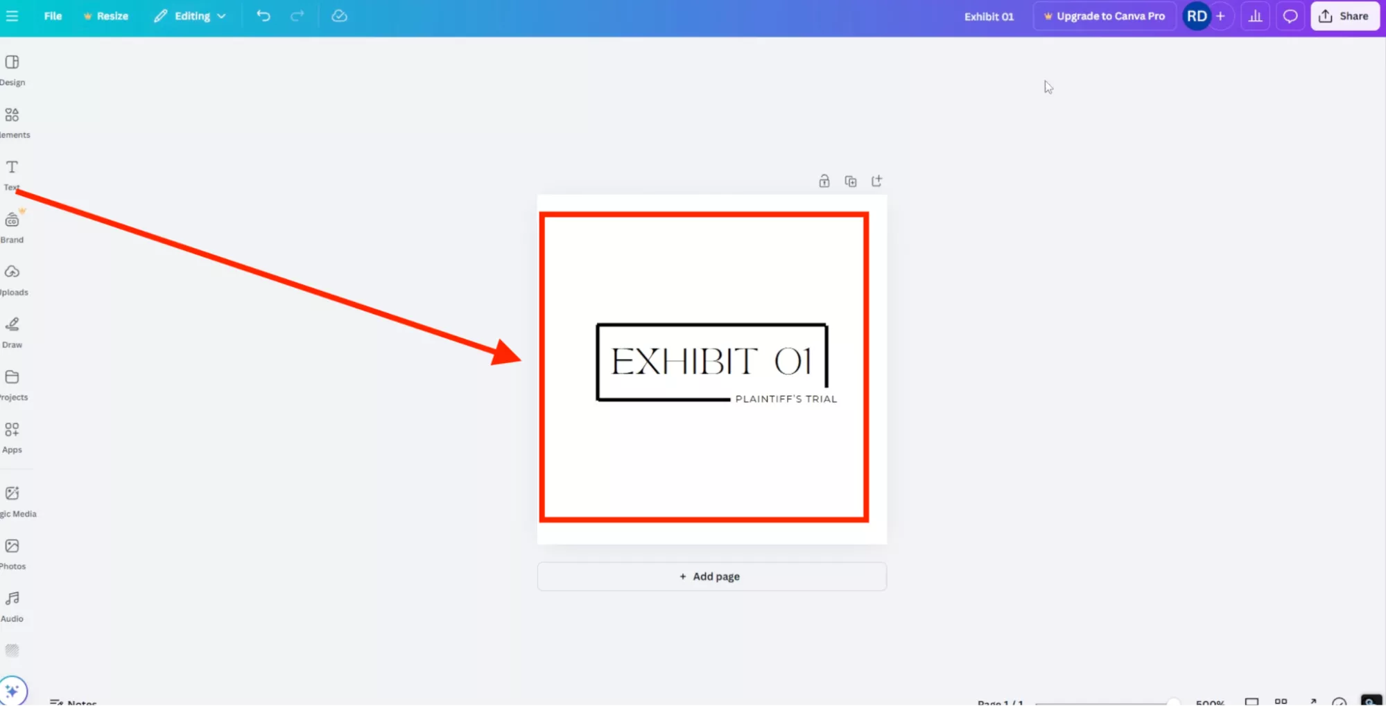 create-exhibit-label
