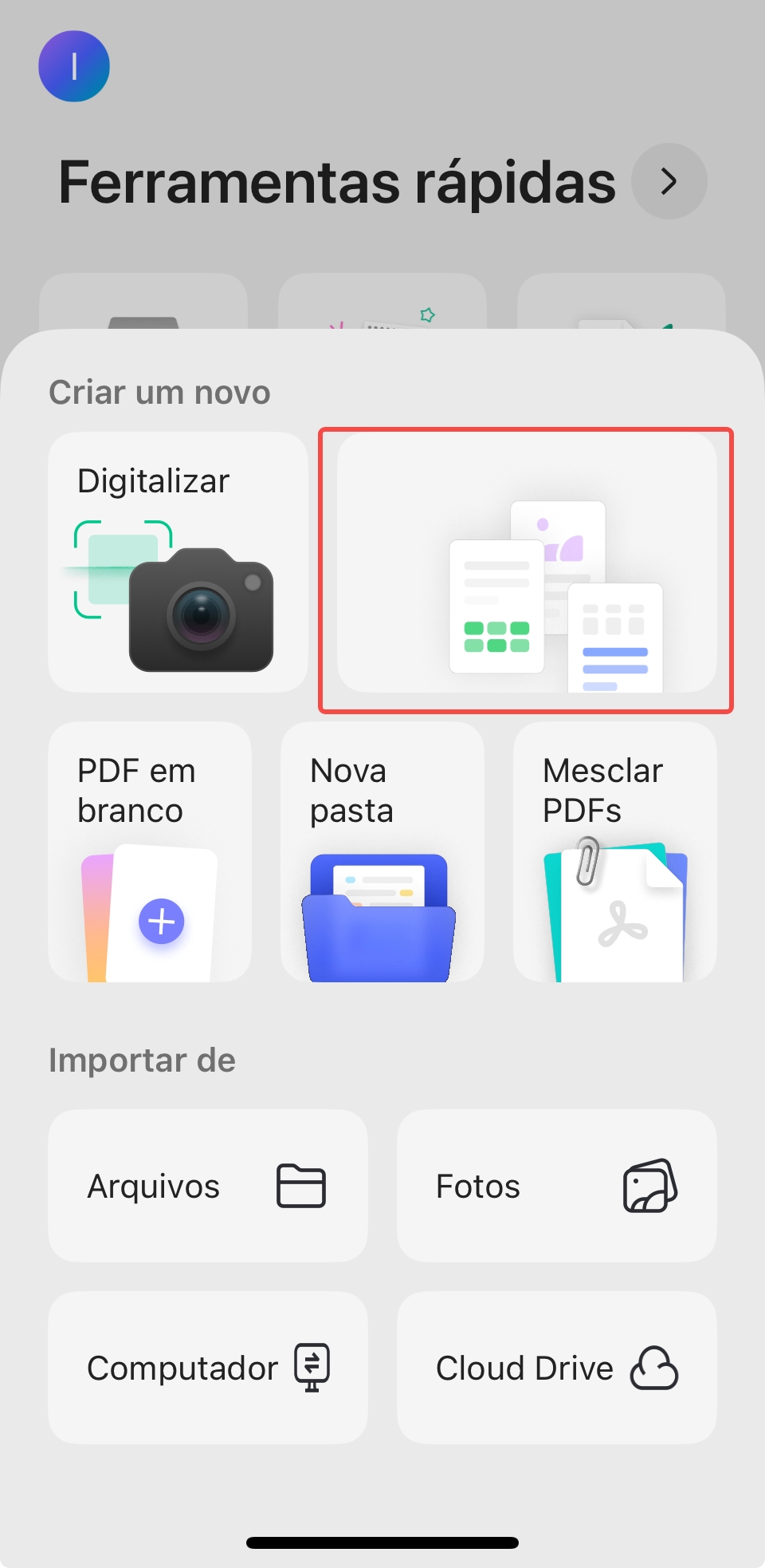 UPDF de outros formatos