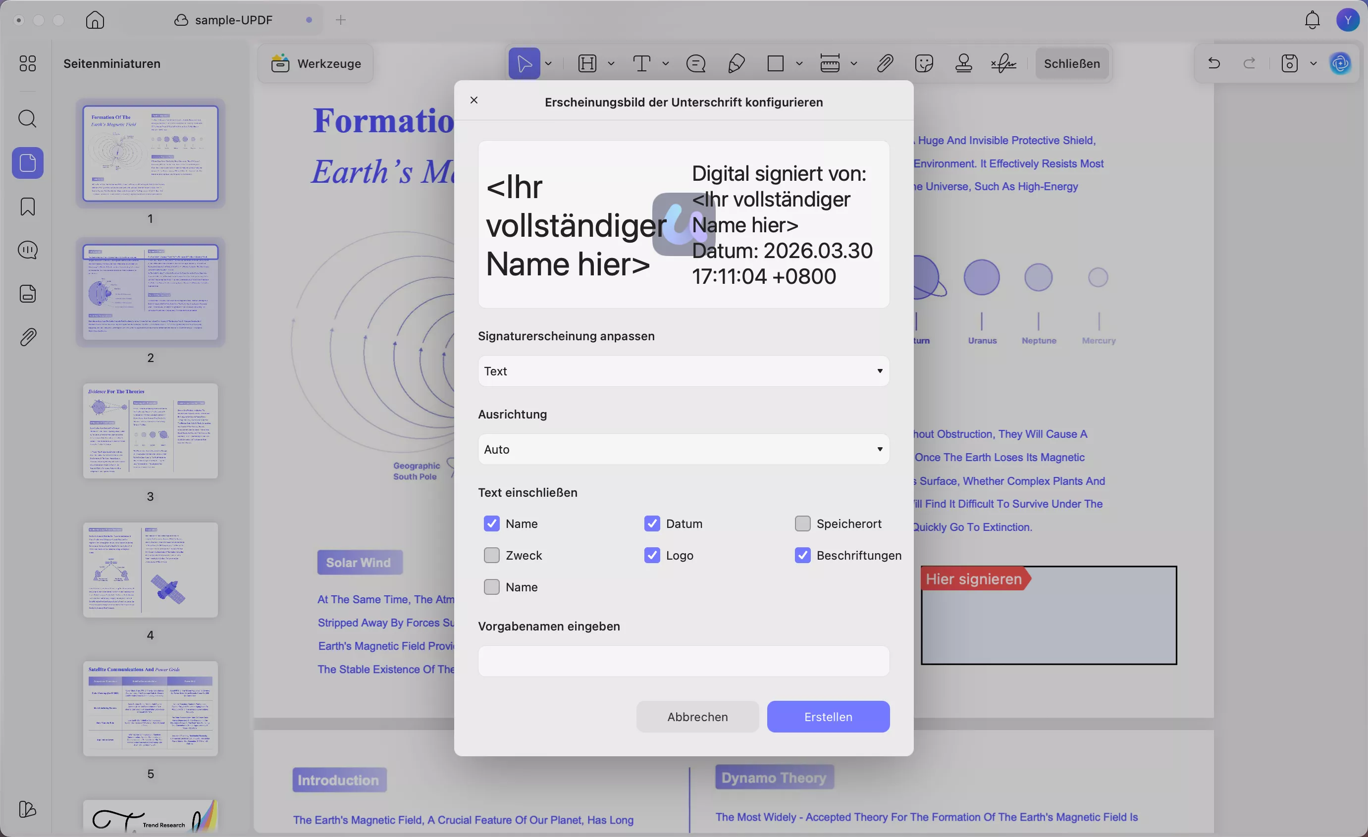 Adobe, digitale Signatur, Verfahren zur digitalen Signatur, PDF