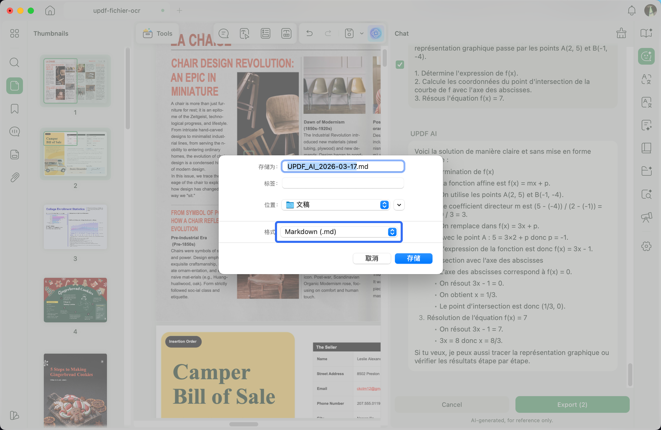 Éditeur Markdown pour Mac UPDF