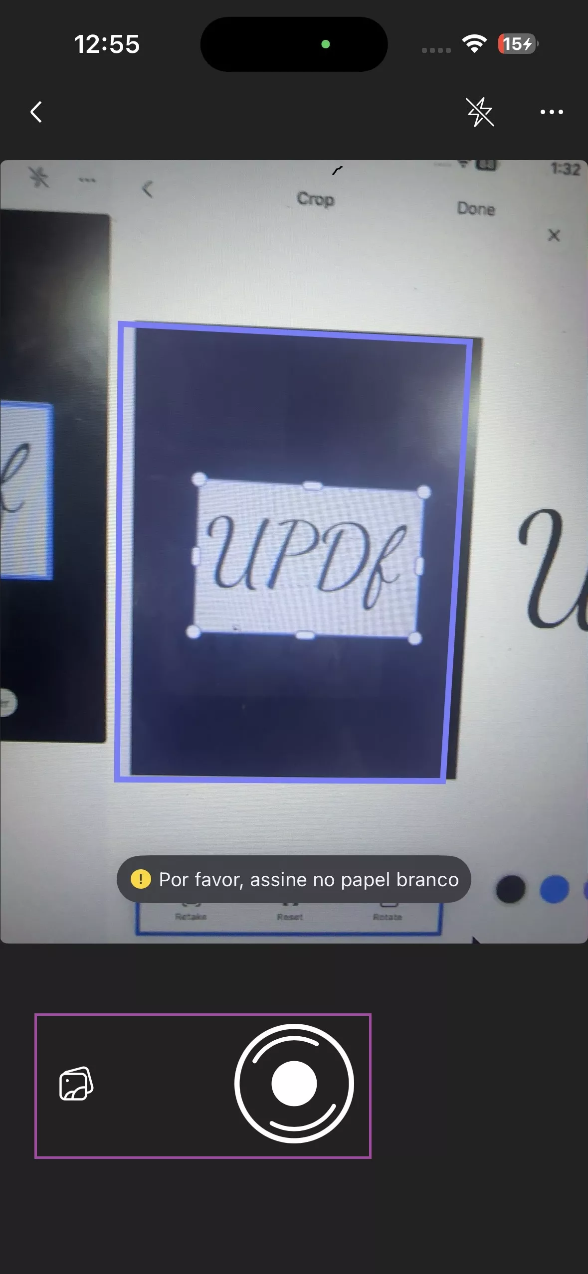 Salvar assinatura escaneada no UPDF