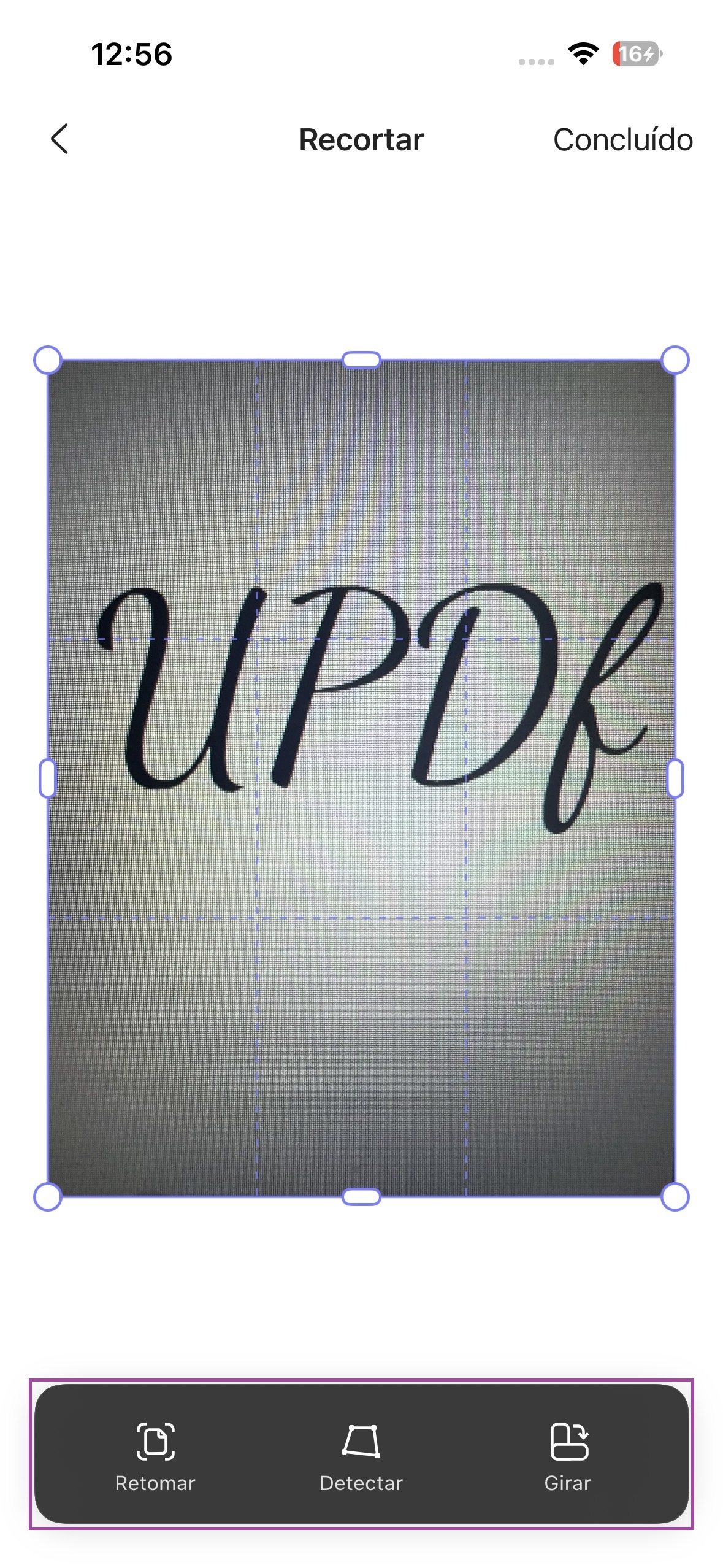 Salvar assinatura escaneada no UPDF