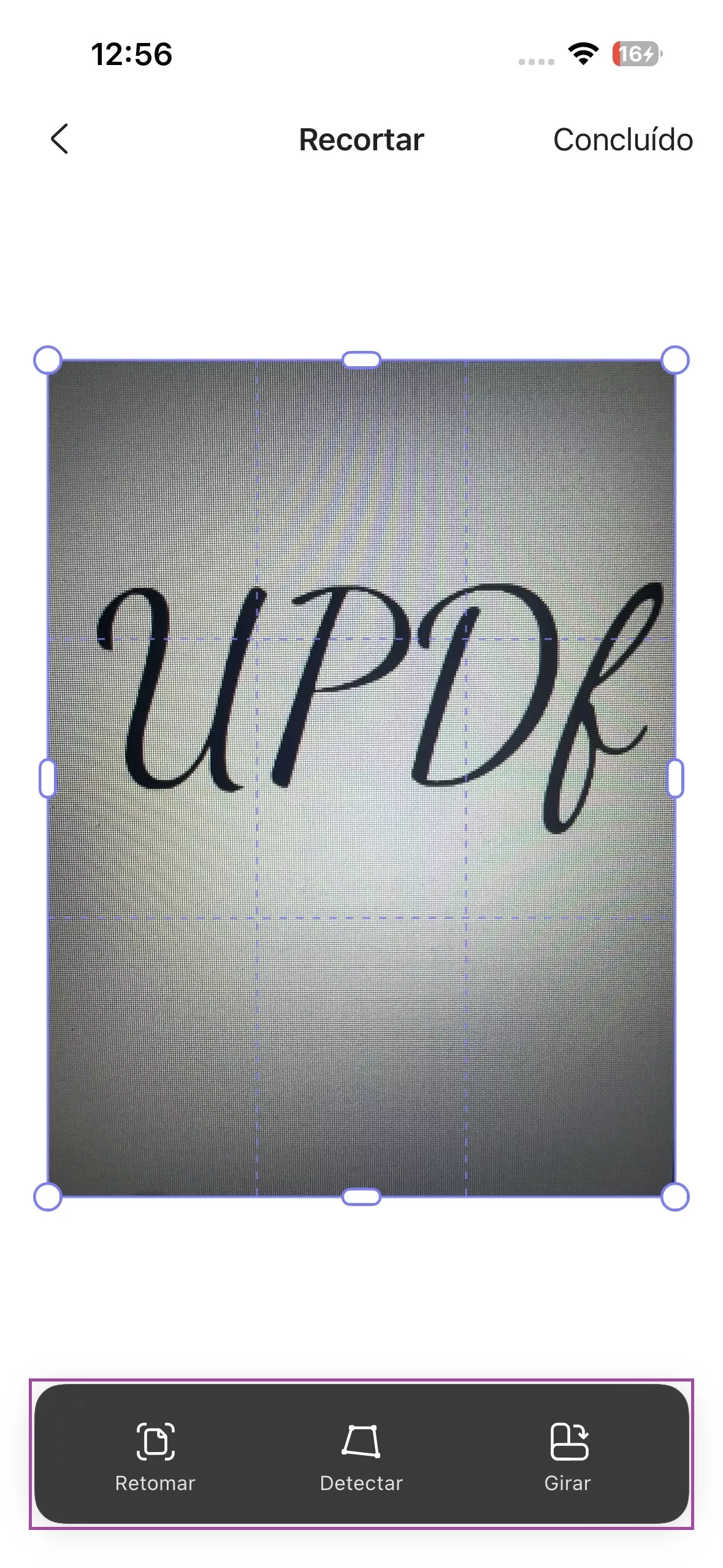 Salvar assinatura escaneada no UPDF