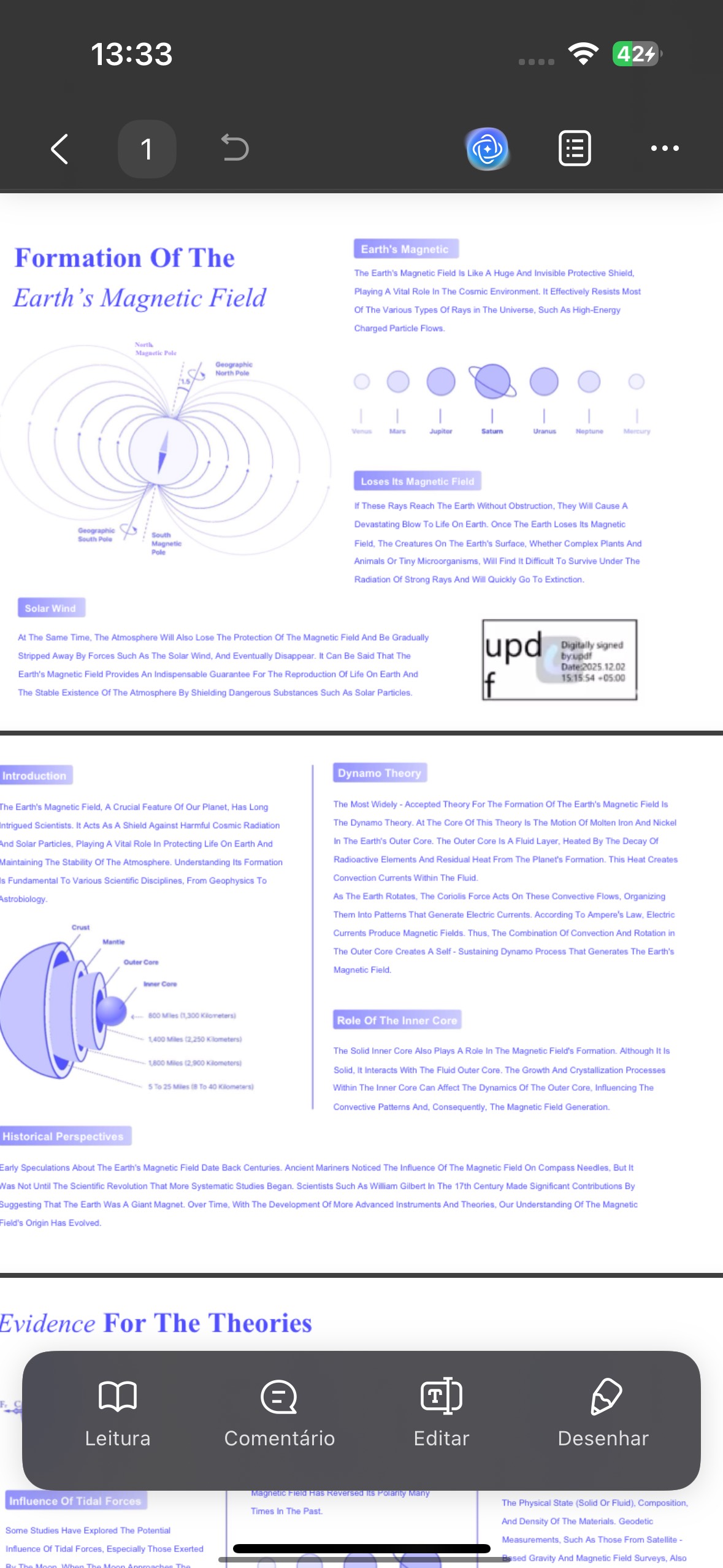 Abra o PDF de Assinatura Digital e Tire uma Captura de Tela