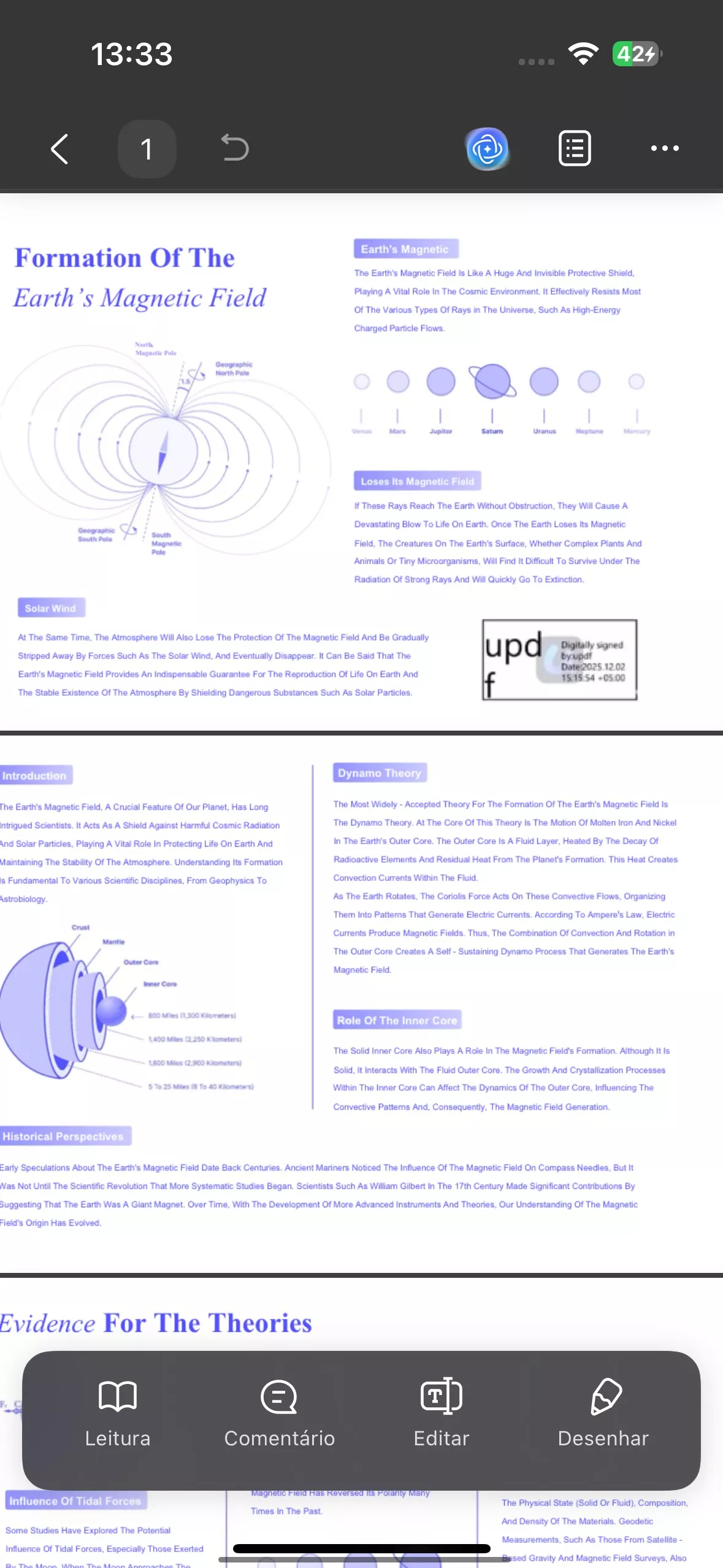 Abra o PDF de Assinatura Digital e Tire uma Captura de Tela