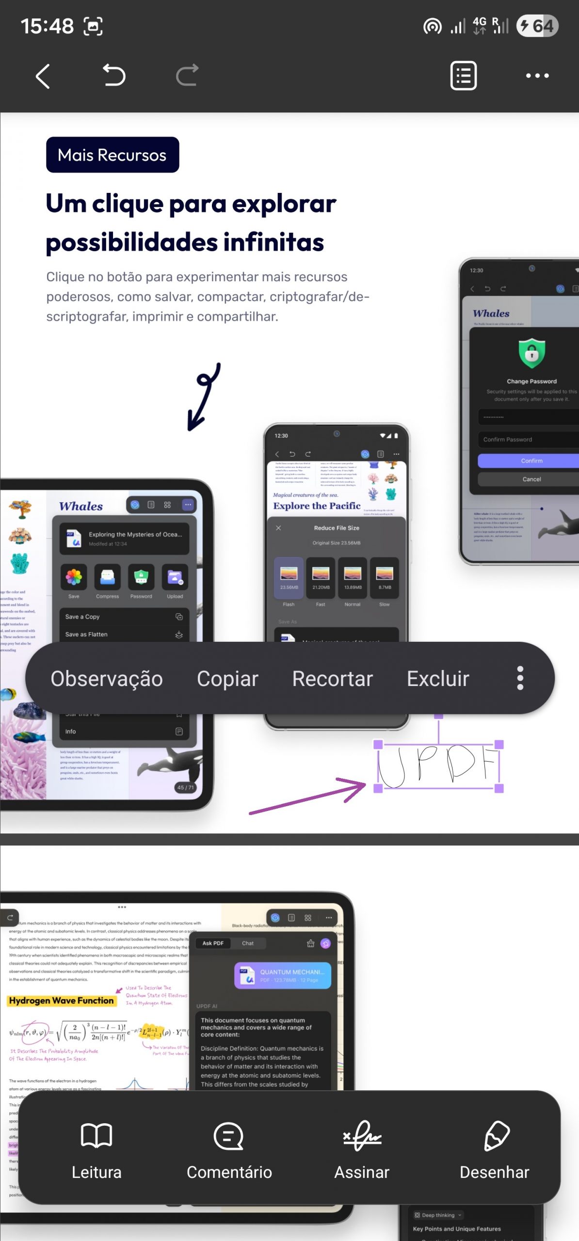 Cole a Assinatura em Outro PDF