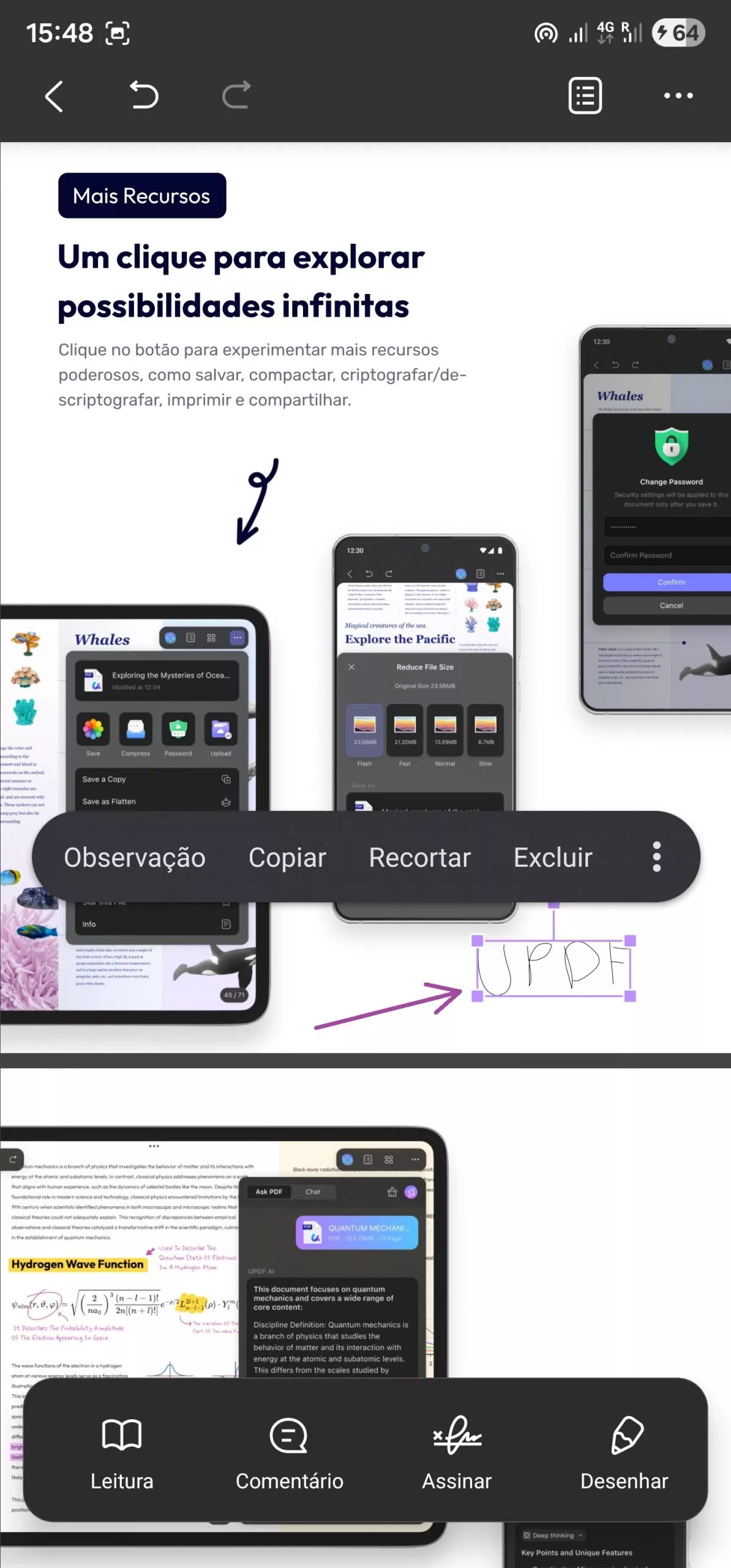 Cole a Assinatura em Outro PDF