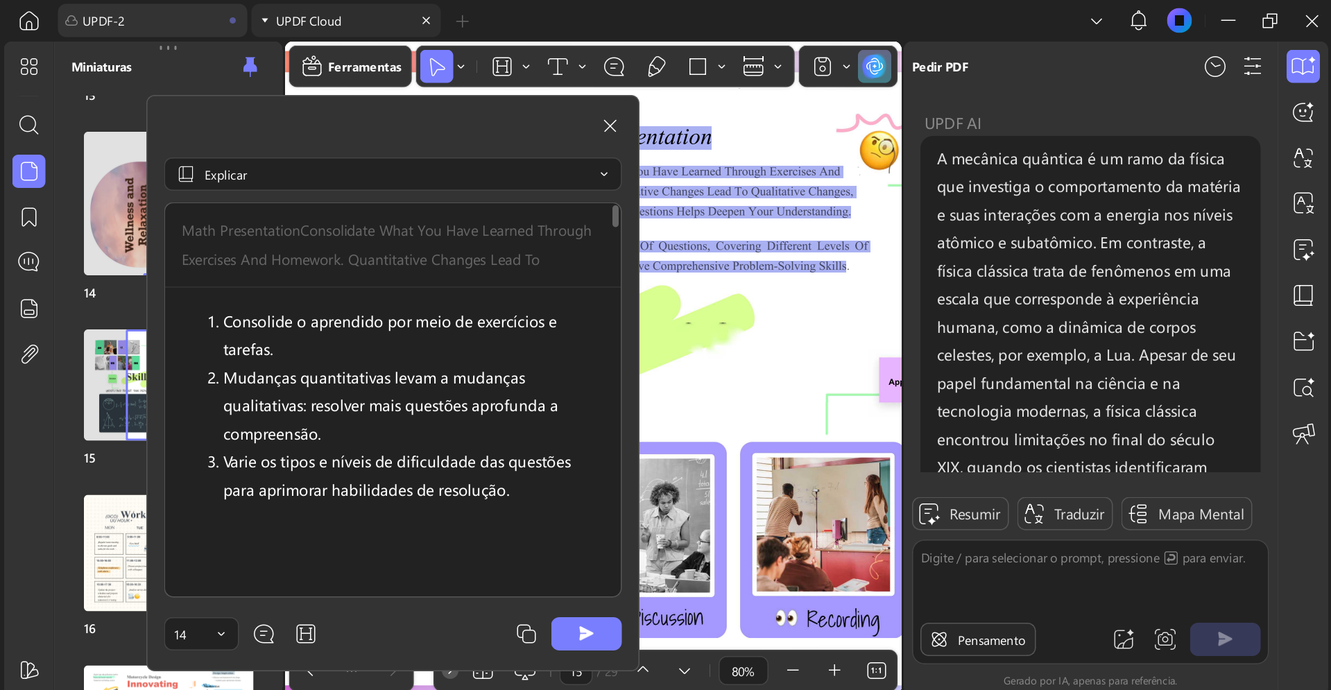 Ferramentas de IA para resumir ou traduzir seu PDF