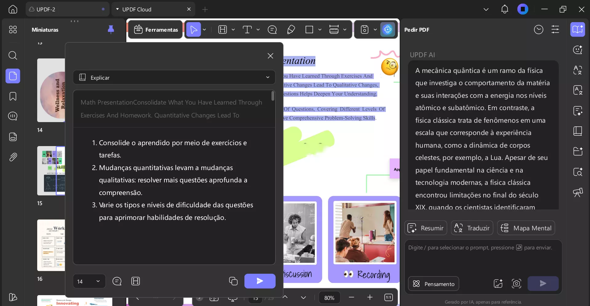 Ferramentas de IA para resumir ou traduzir seu PDF