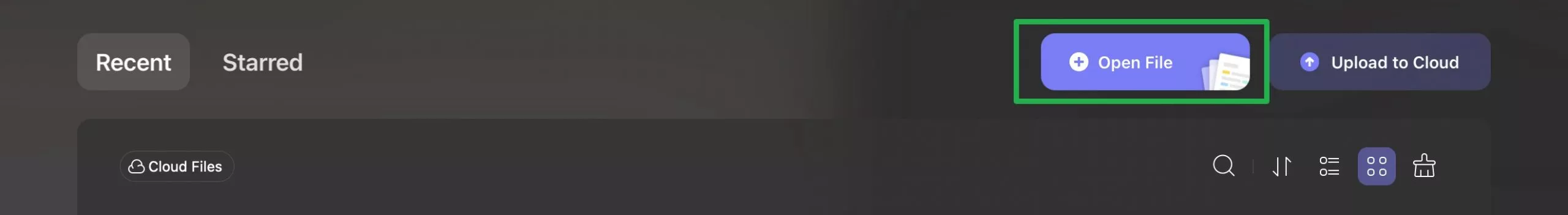 فتح ملف على updf