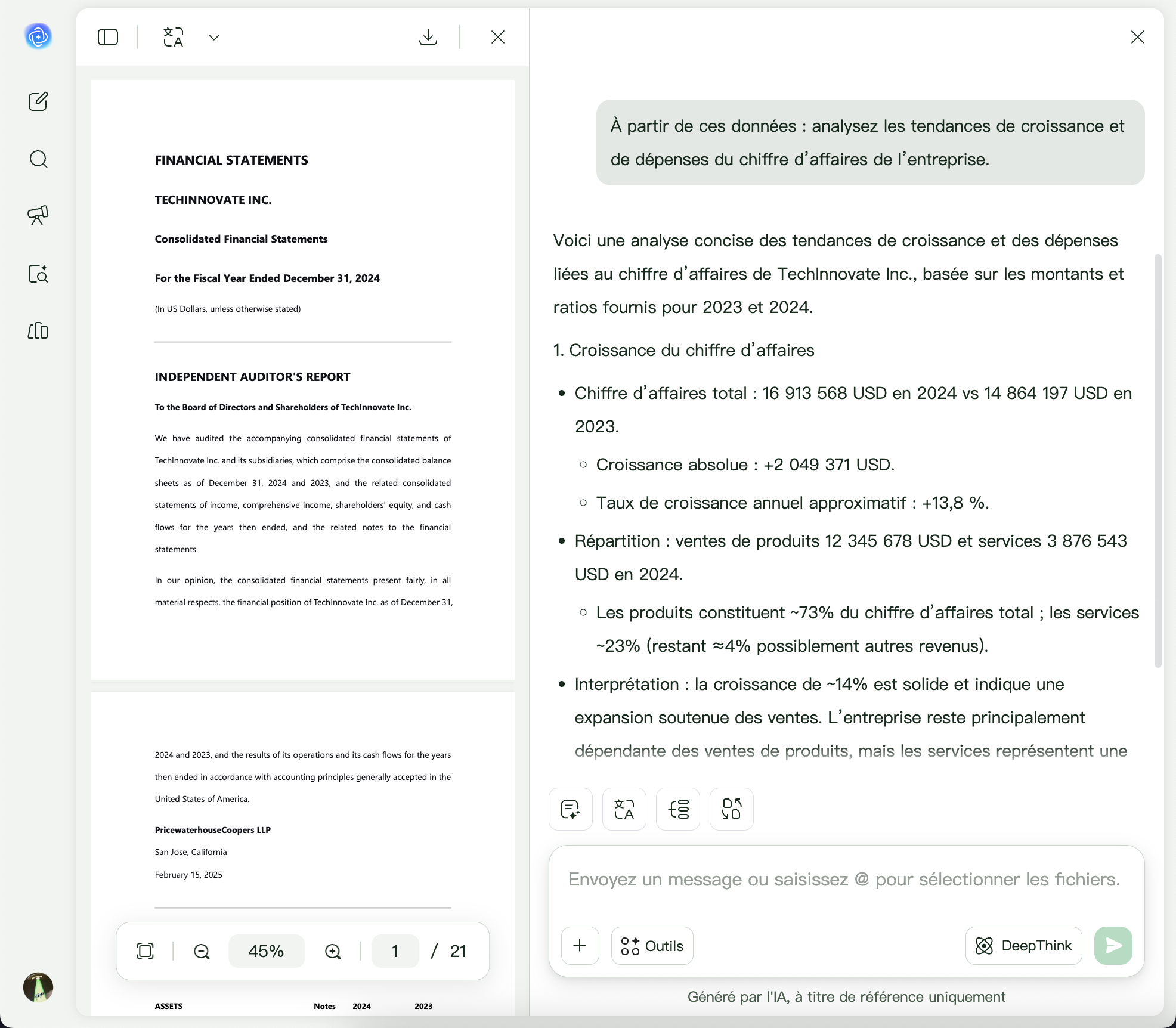 UPDF AI Générateur de budget
