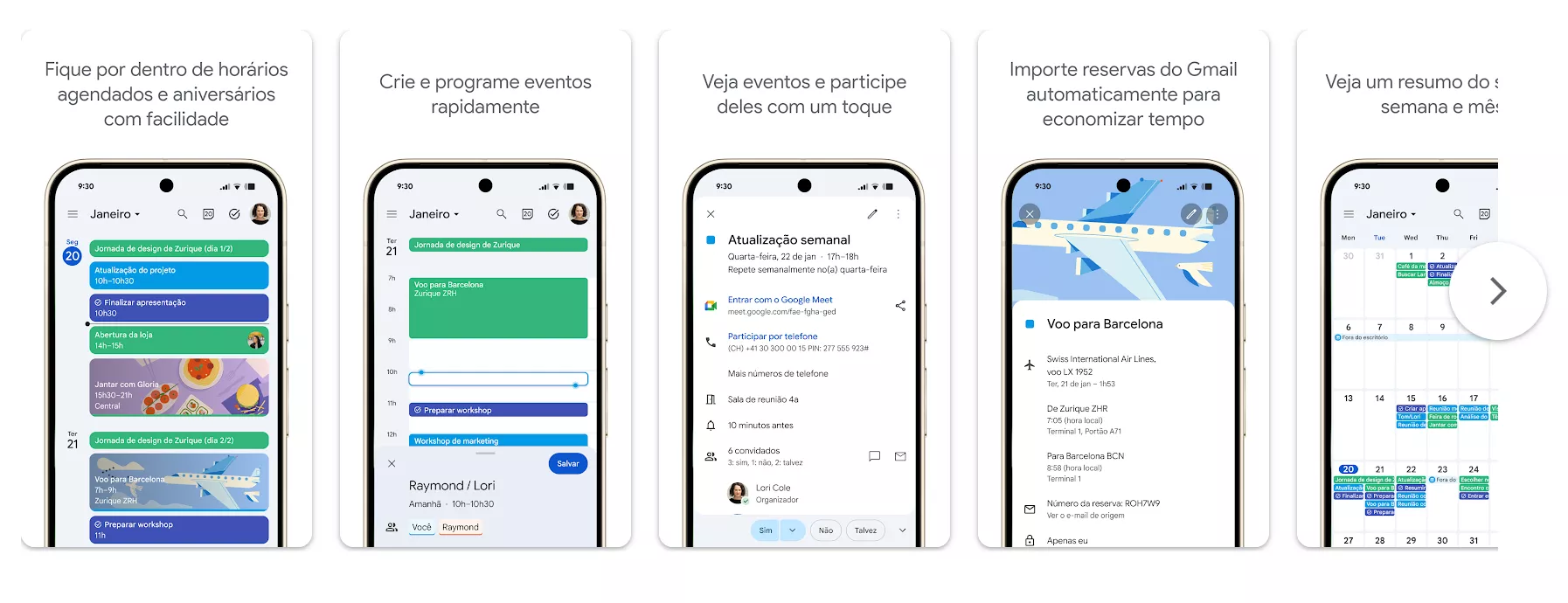 Melhores aplicativos de planejamento diário para Android: Google Agenda