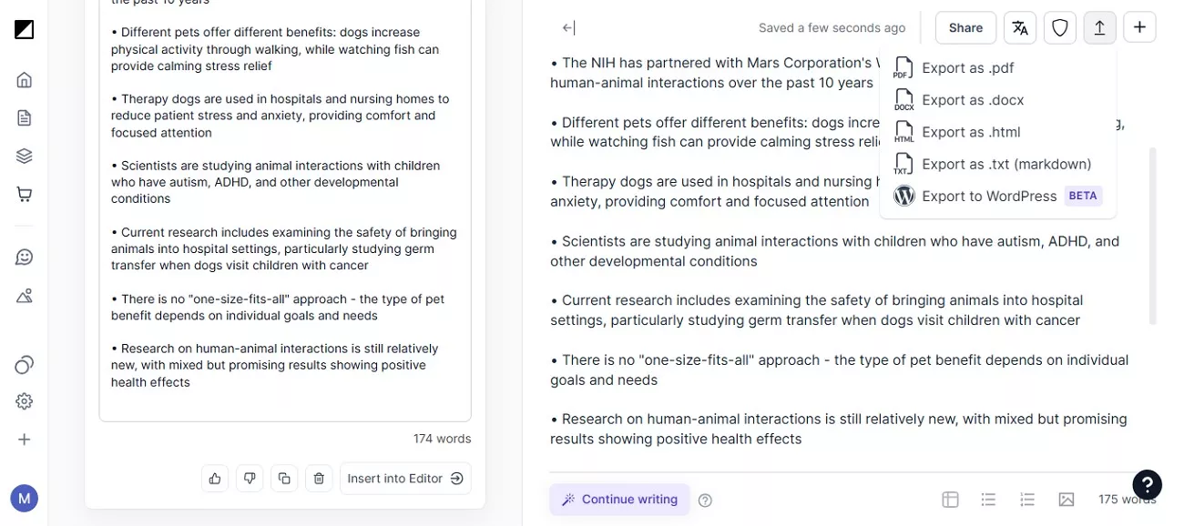 core functions of hypotenuse ai