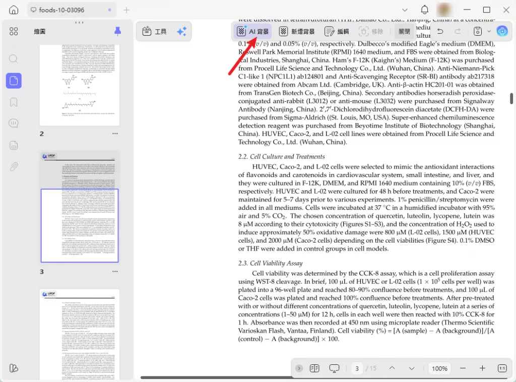 用 AI 為 PDF 生成背景