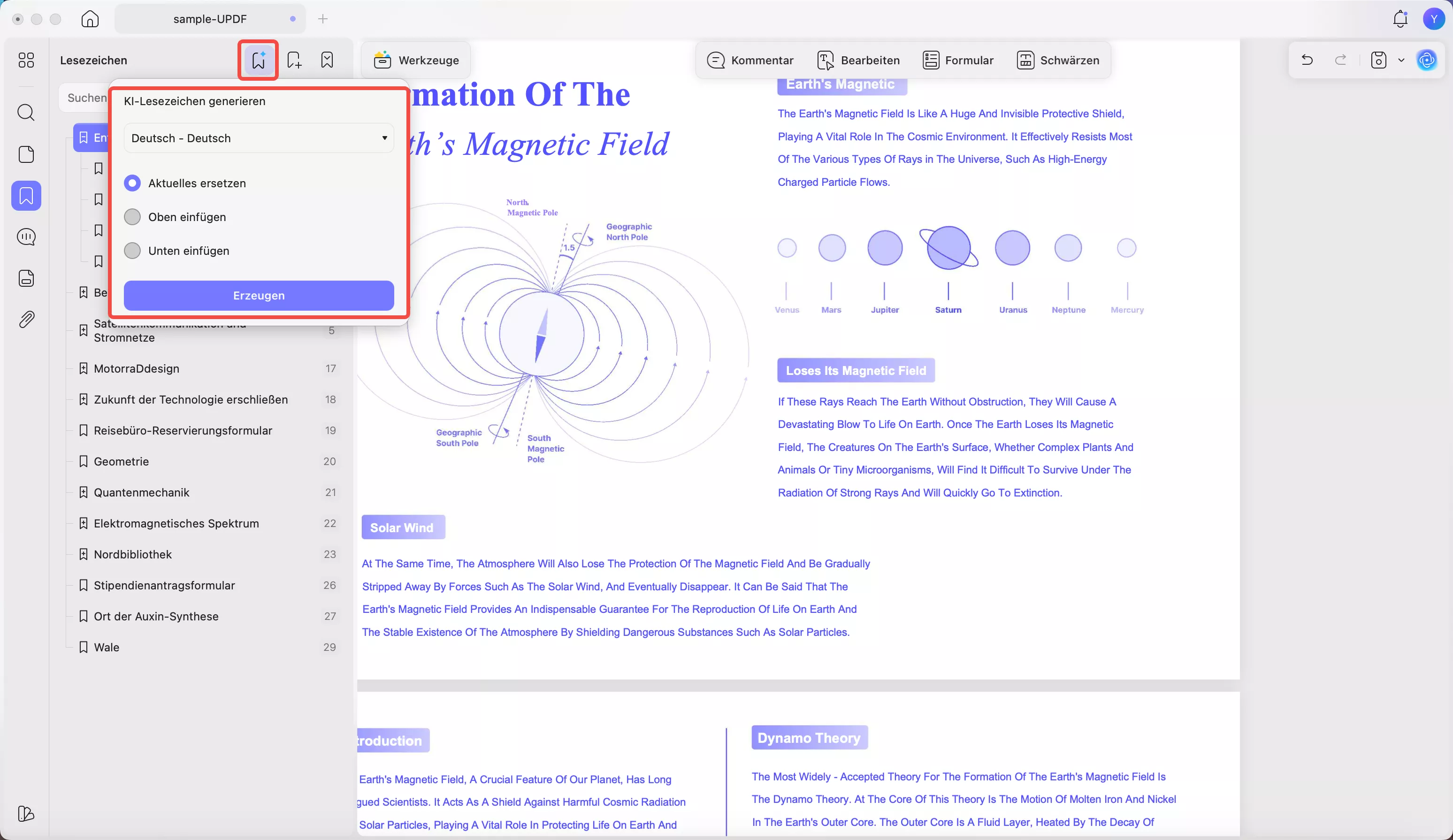 Lesezeichen-Titel in 27 Sprachen