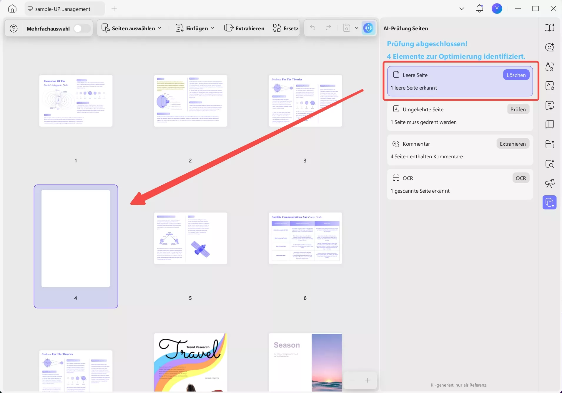 Zur betroffenen Seite springen