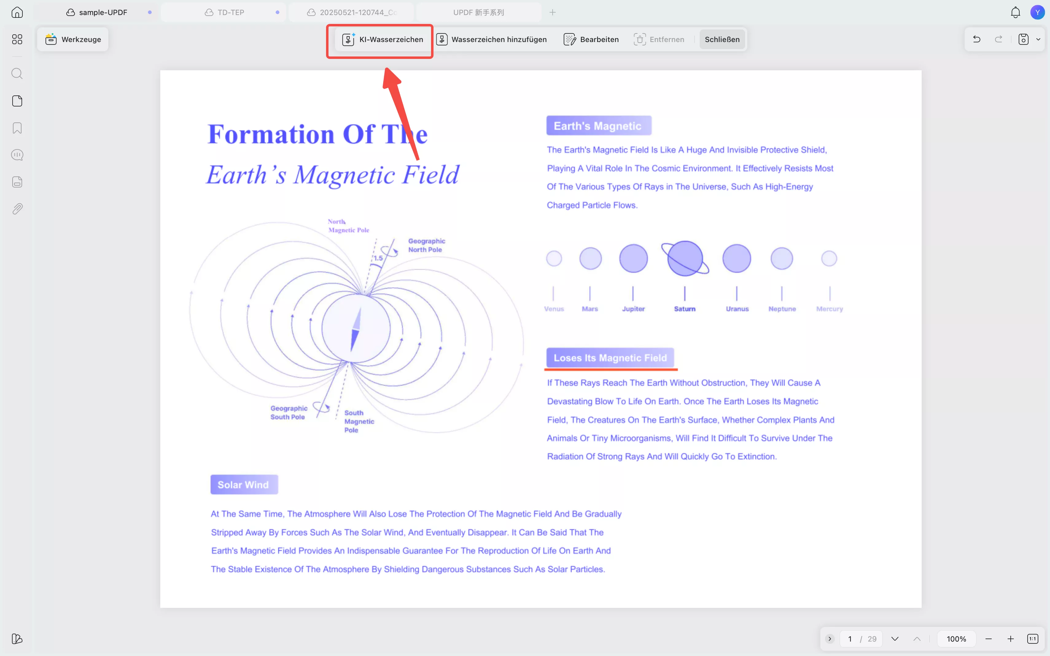 Klicken Sie auf das KI-Wasserzeichen