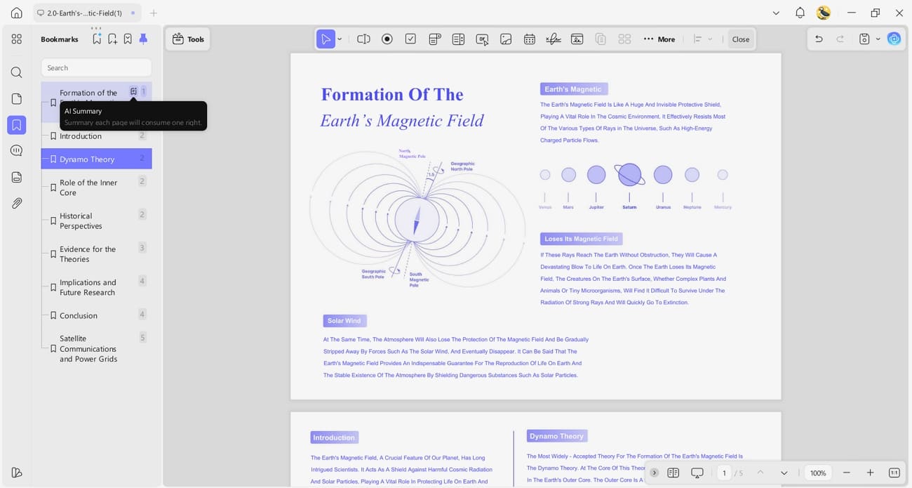 ai generate bookmark entire pdf