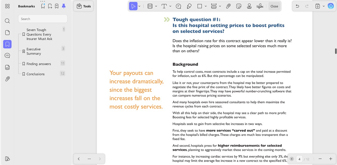 generate bookmark with ai in updf