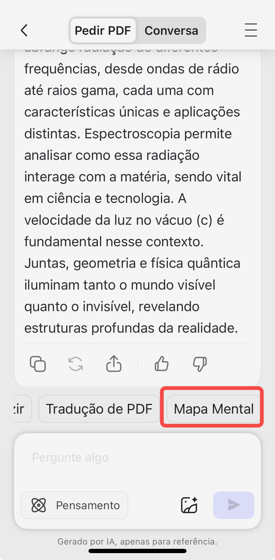 ios updf ai generate mind map