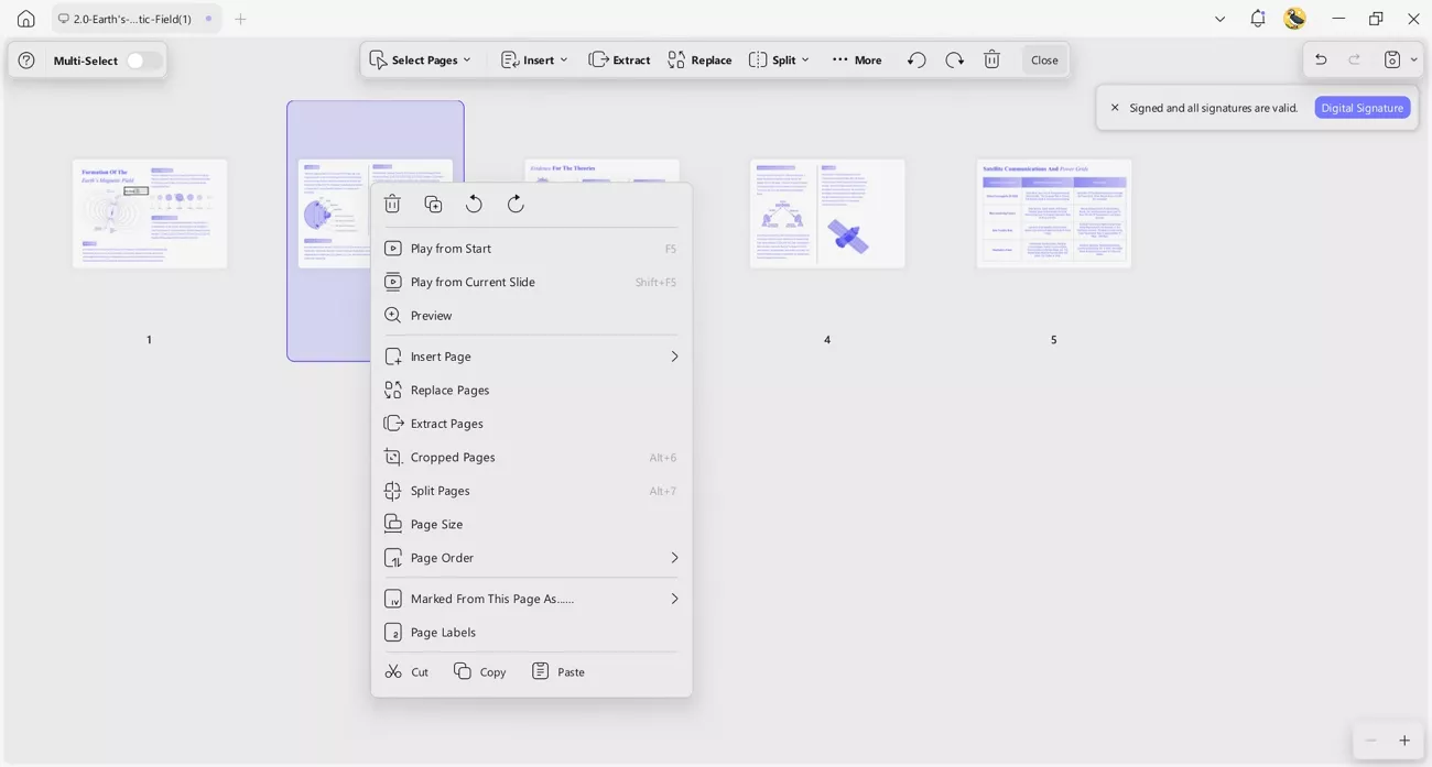 updf organize long pdf