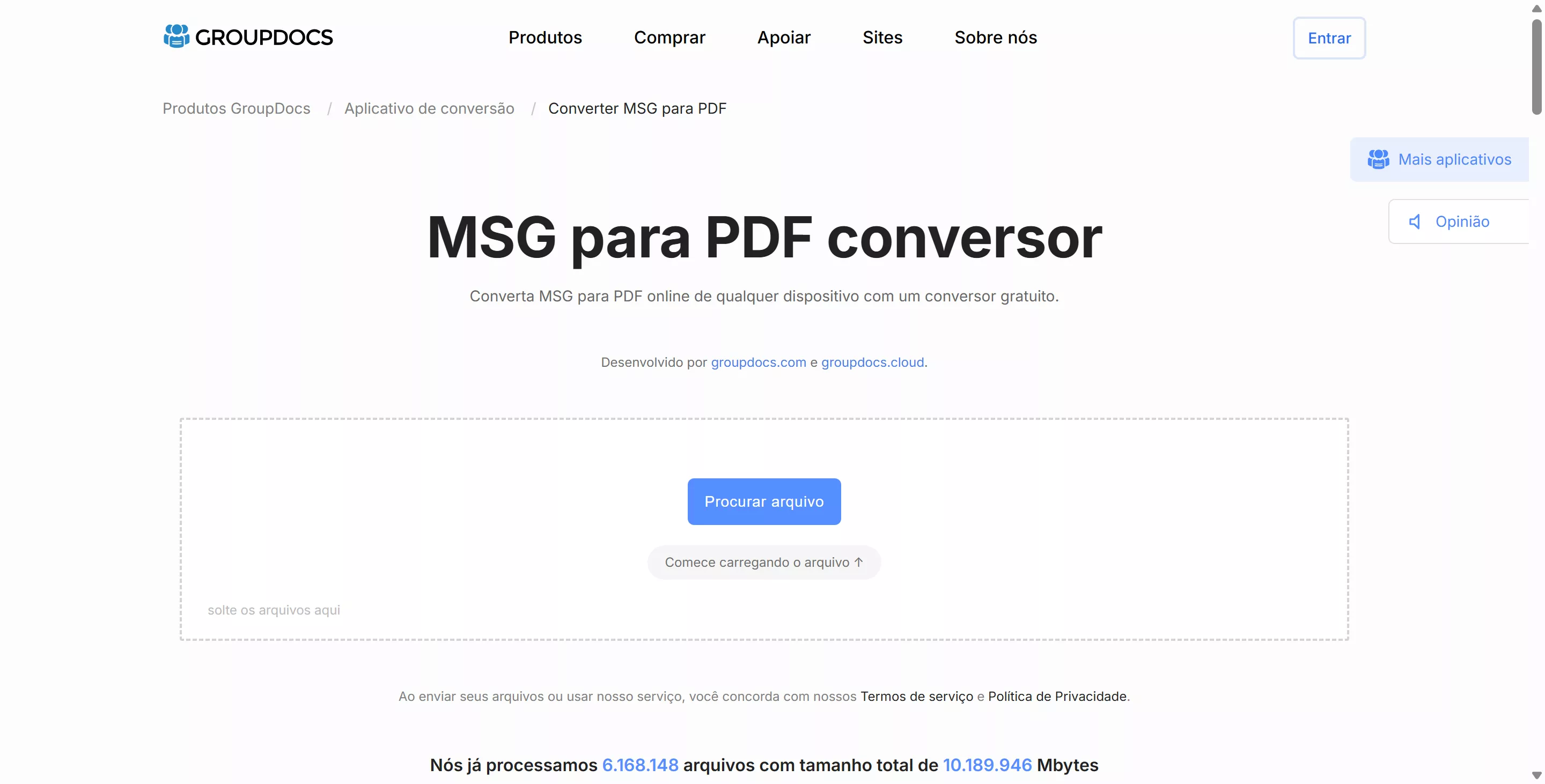 converter msg para pdf no groupdocs