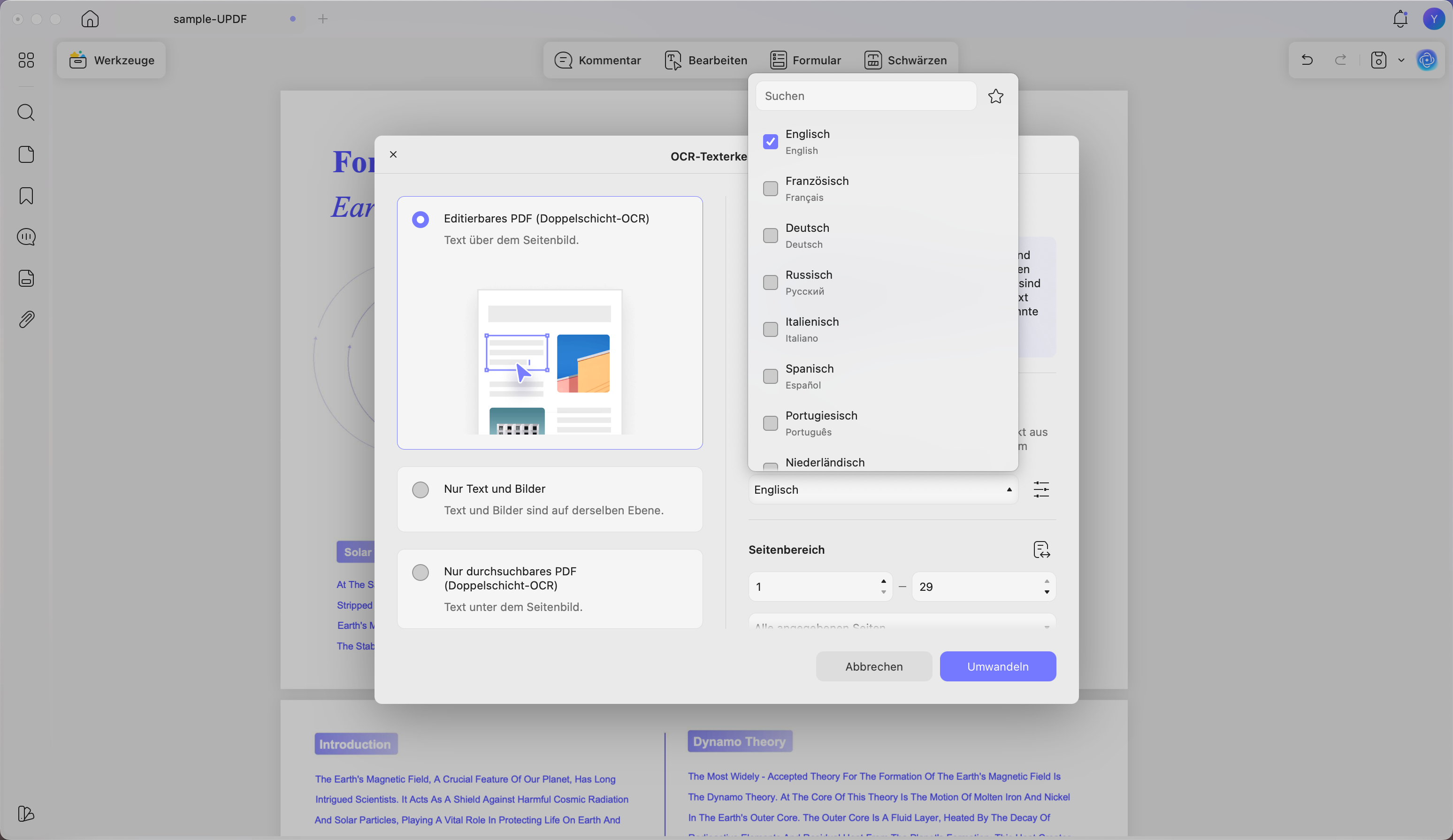 gescanntes PDF in bearbeitbares Dokument umwandeln