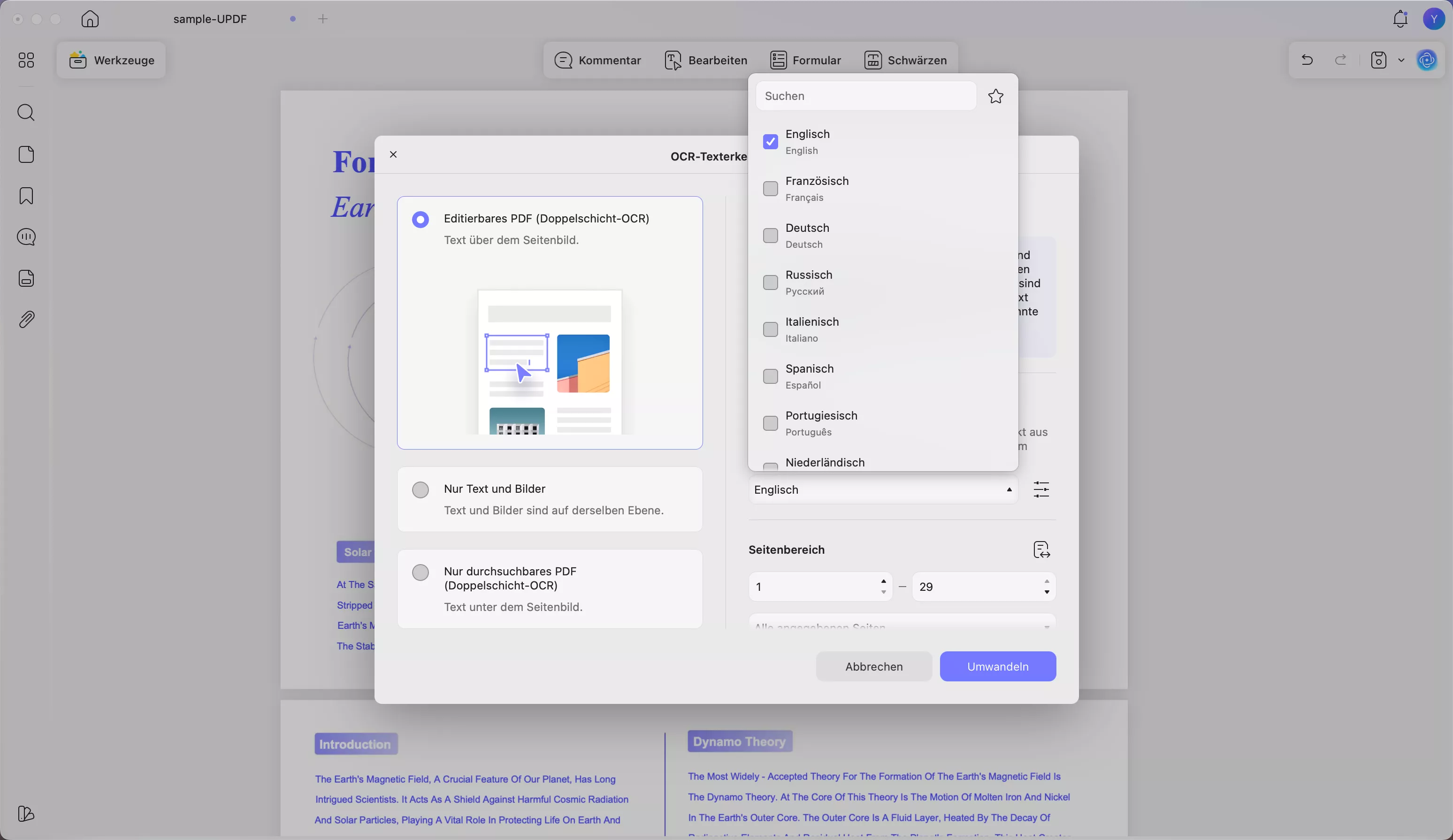 gescanntes PDF in bearbeitbares Dokument umwandeln