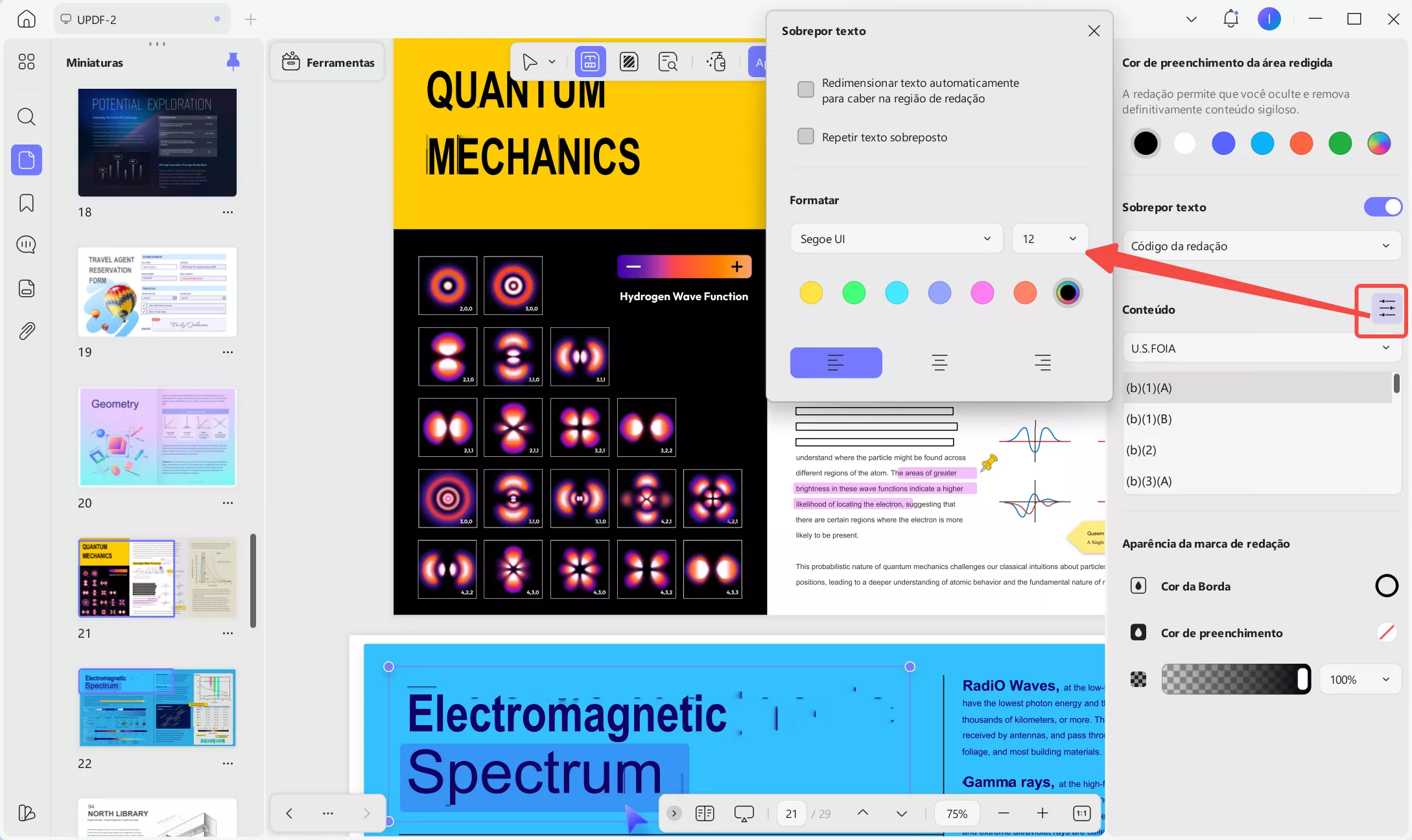 Como ocultar informações em PDF com UPDF no Windows
