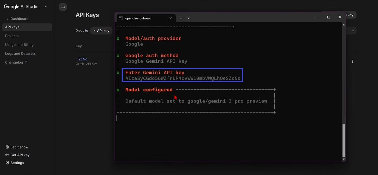 Configurar o OpenClaw Agent na sua máquina