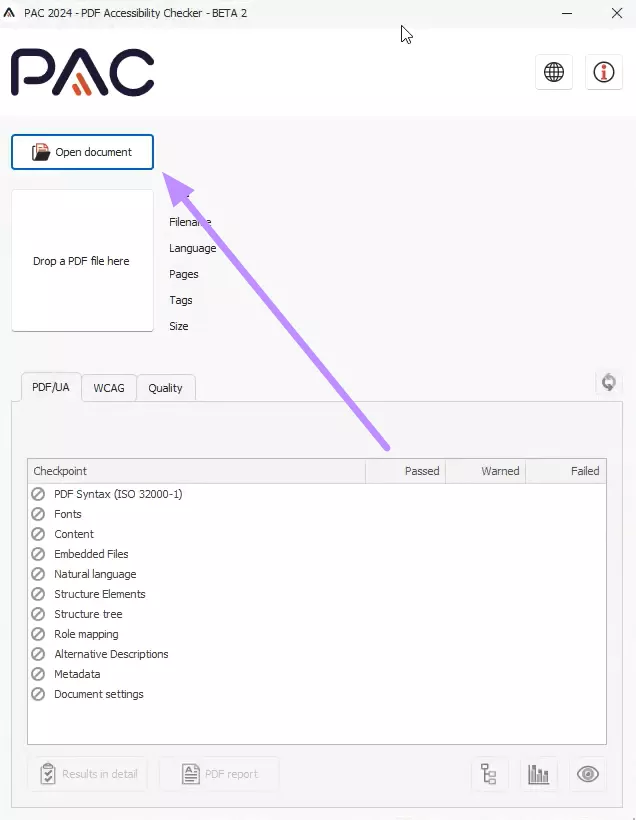upload file to the tool