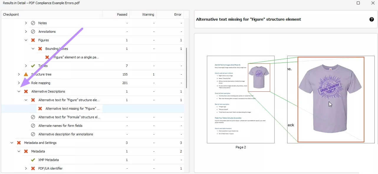 use screen reader preview on pac