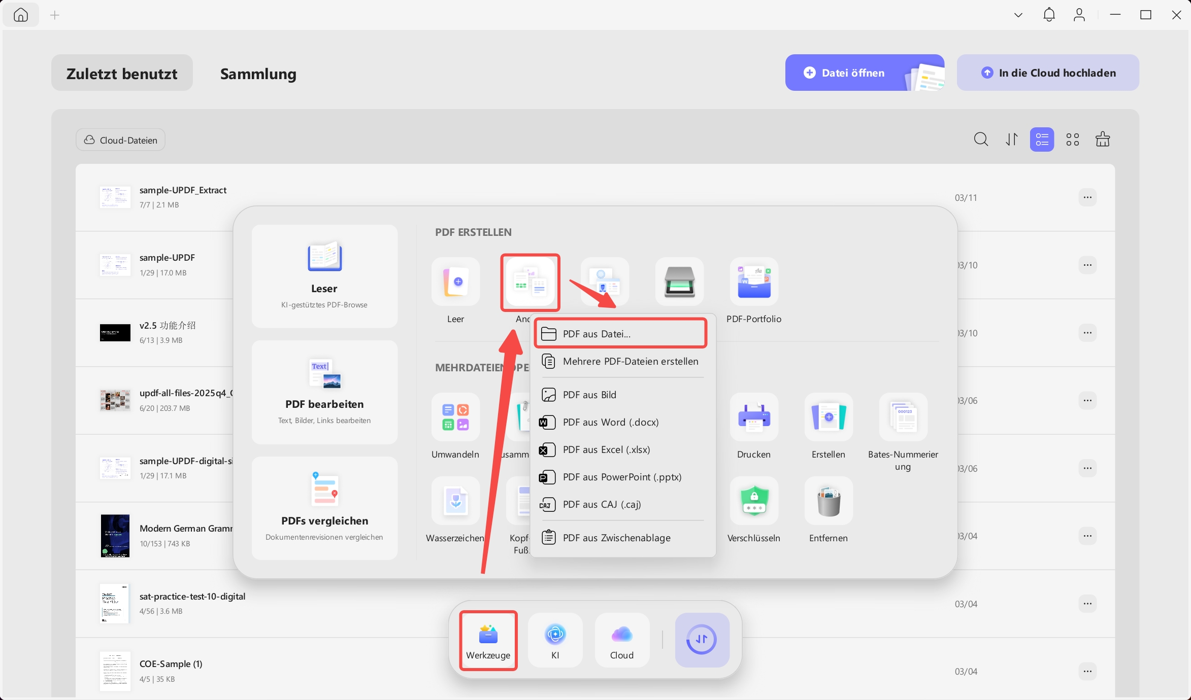 Erstellen Sie PDF-Dateien aus Visio mit UPDF