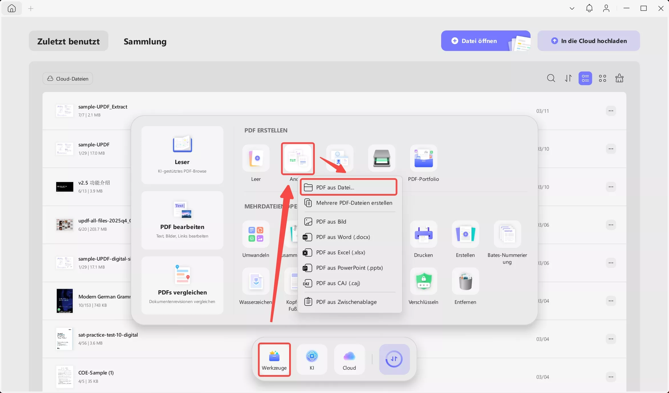 Erstellen Sie PDF-Dateien aus Visio mit UPDF