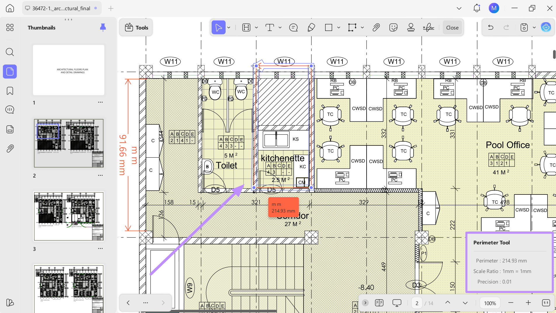 check parameter by drawing boundary