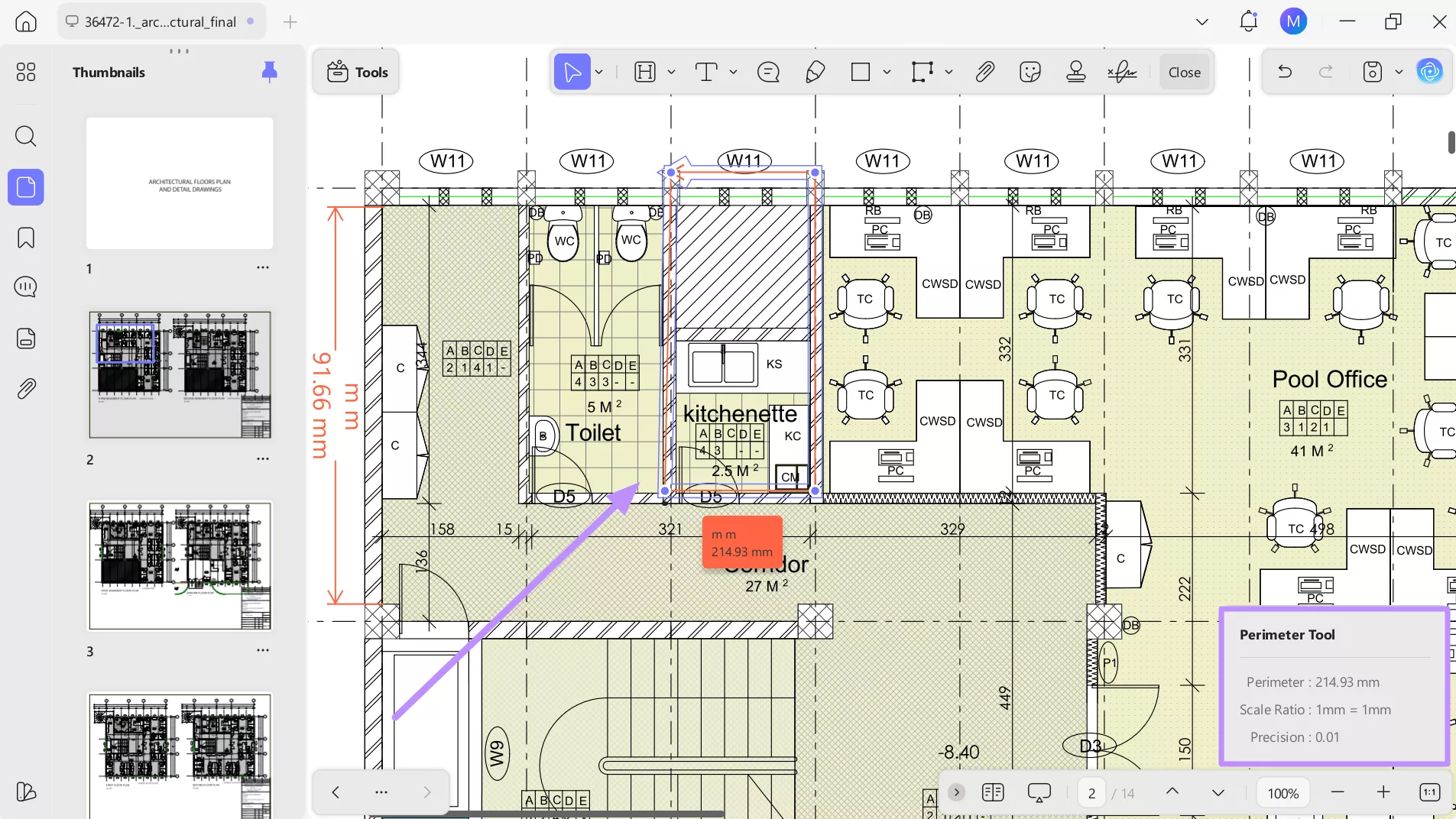 check parameter by drawing boundary
