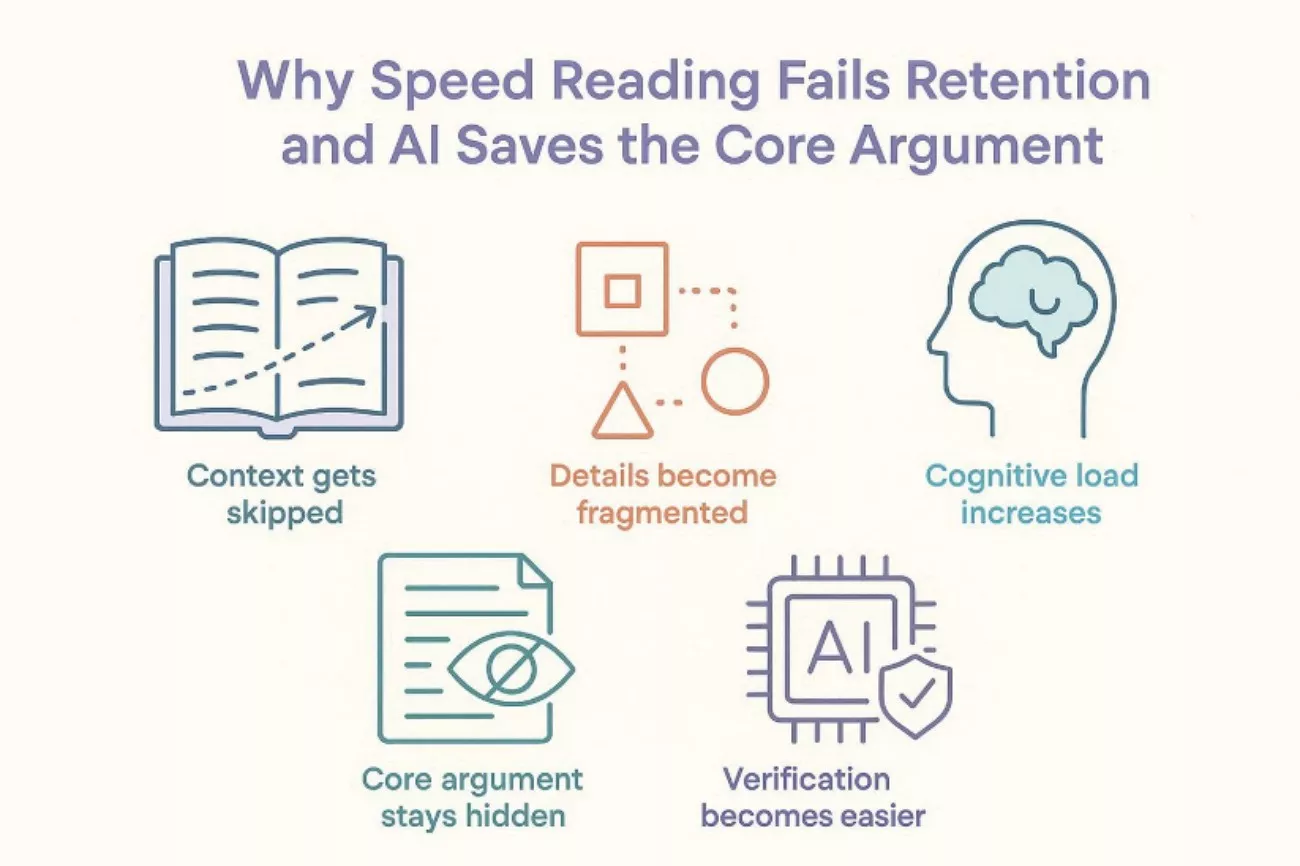 why speed reading fails retention