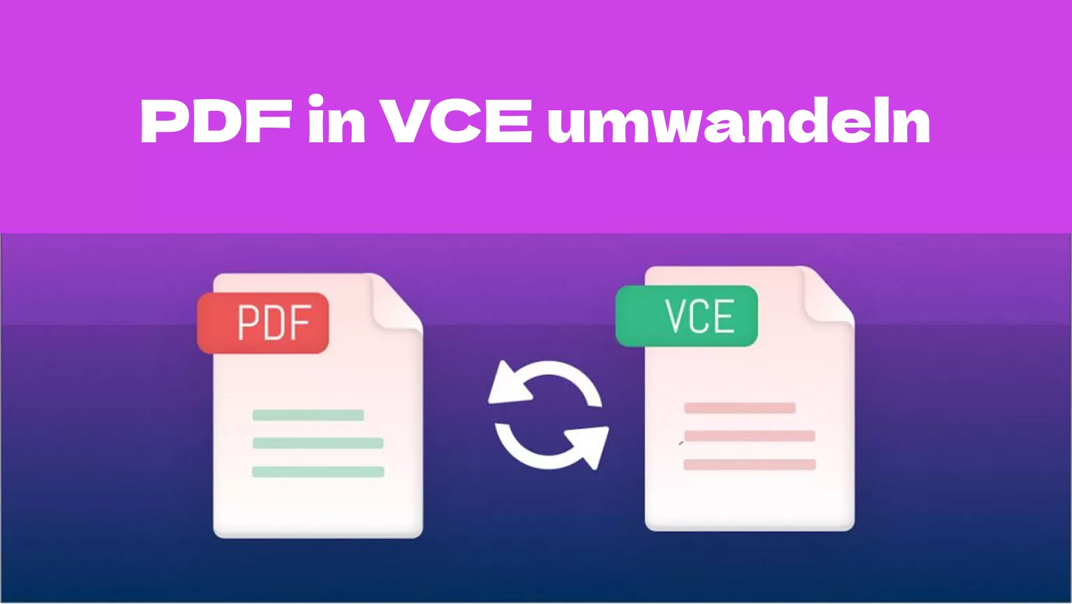 PDF 2026 mühelos in VCE umwandeln