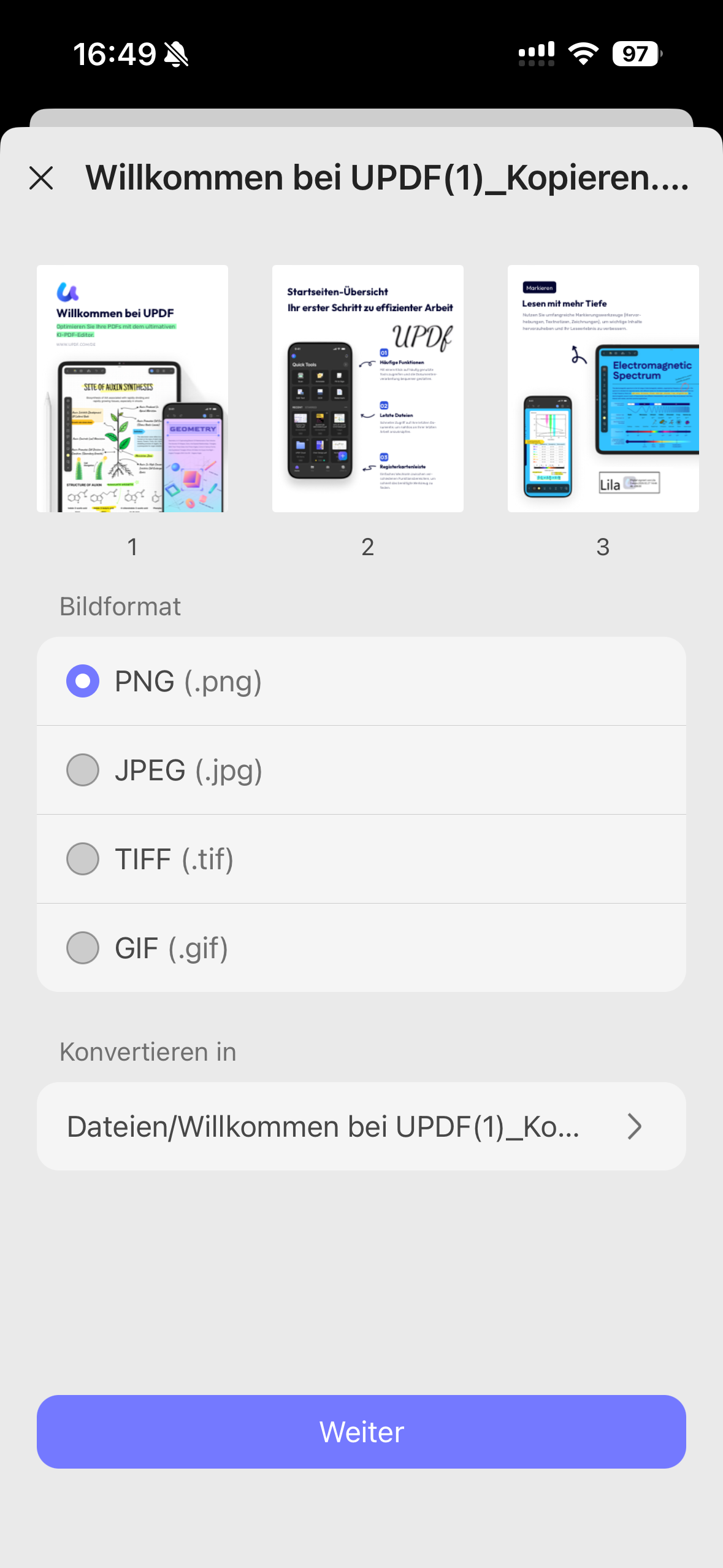 PDF zu Bild
