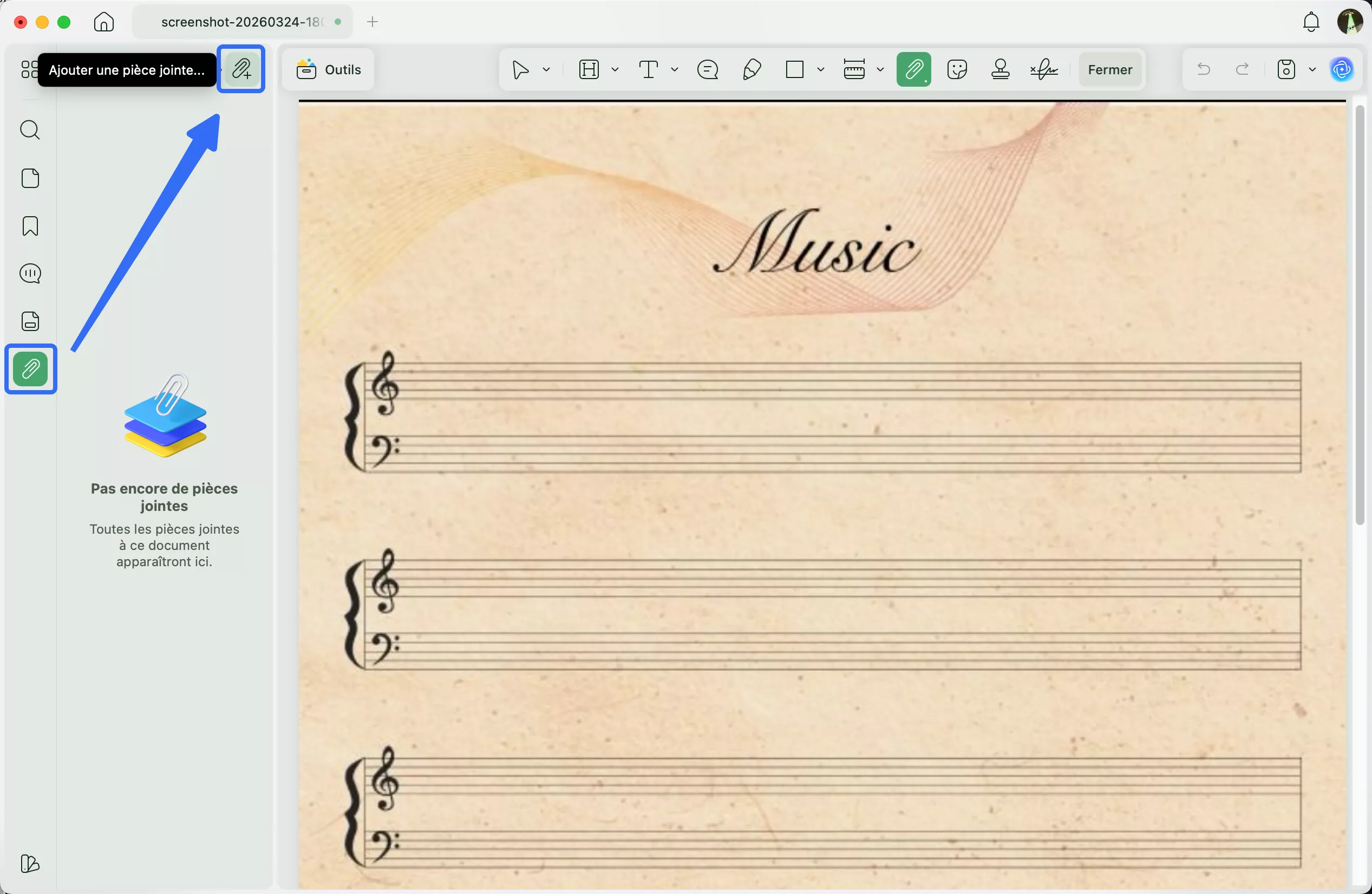 Partitions vierges (fichier PDF joint)