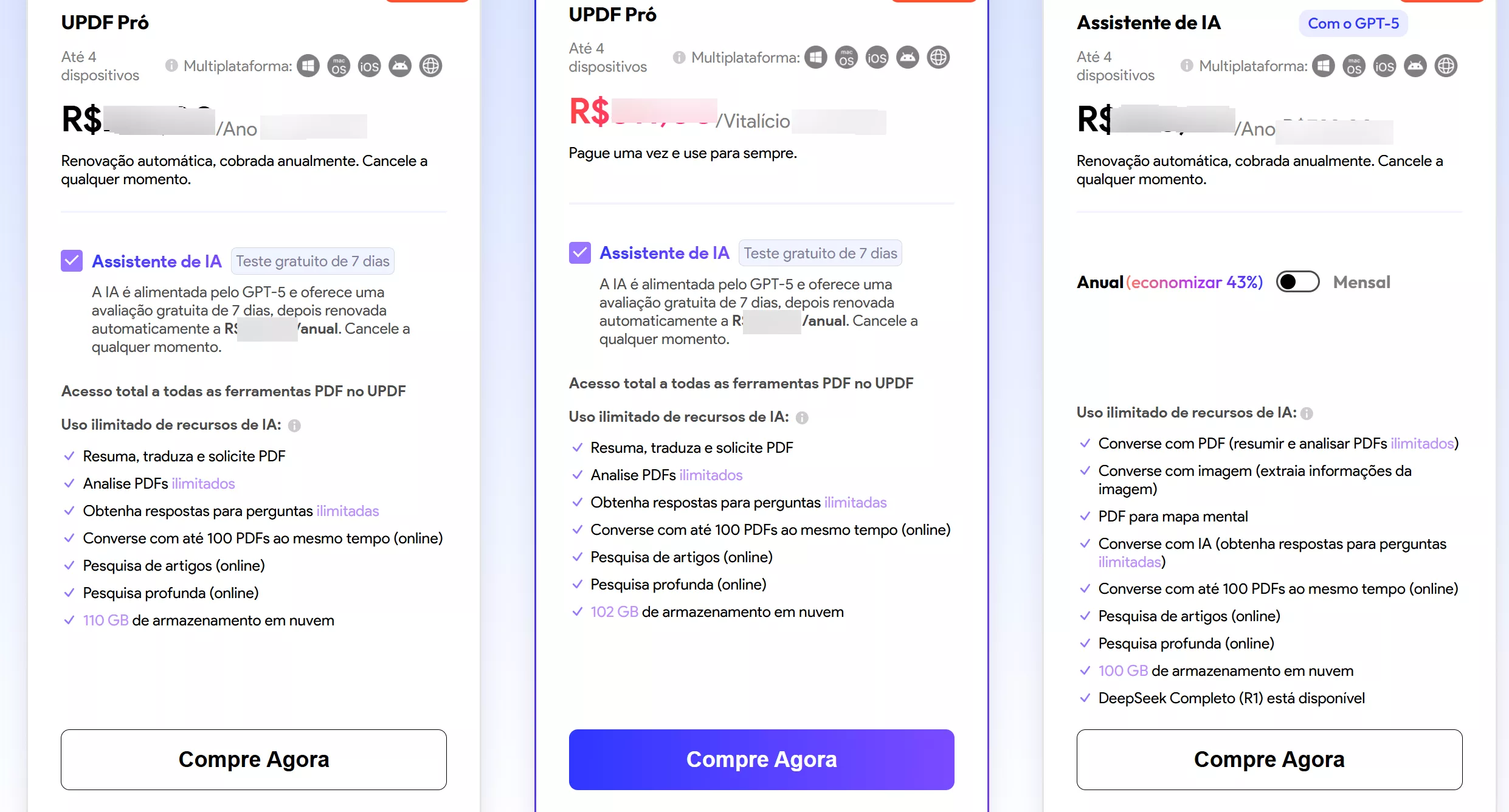 Desconto Regular do UPDF