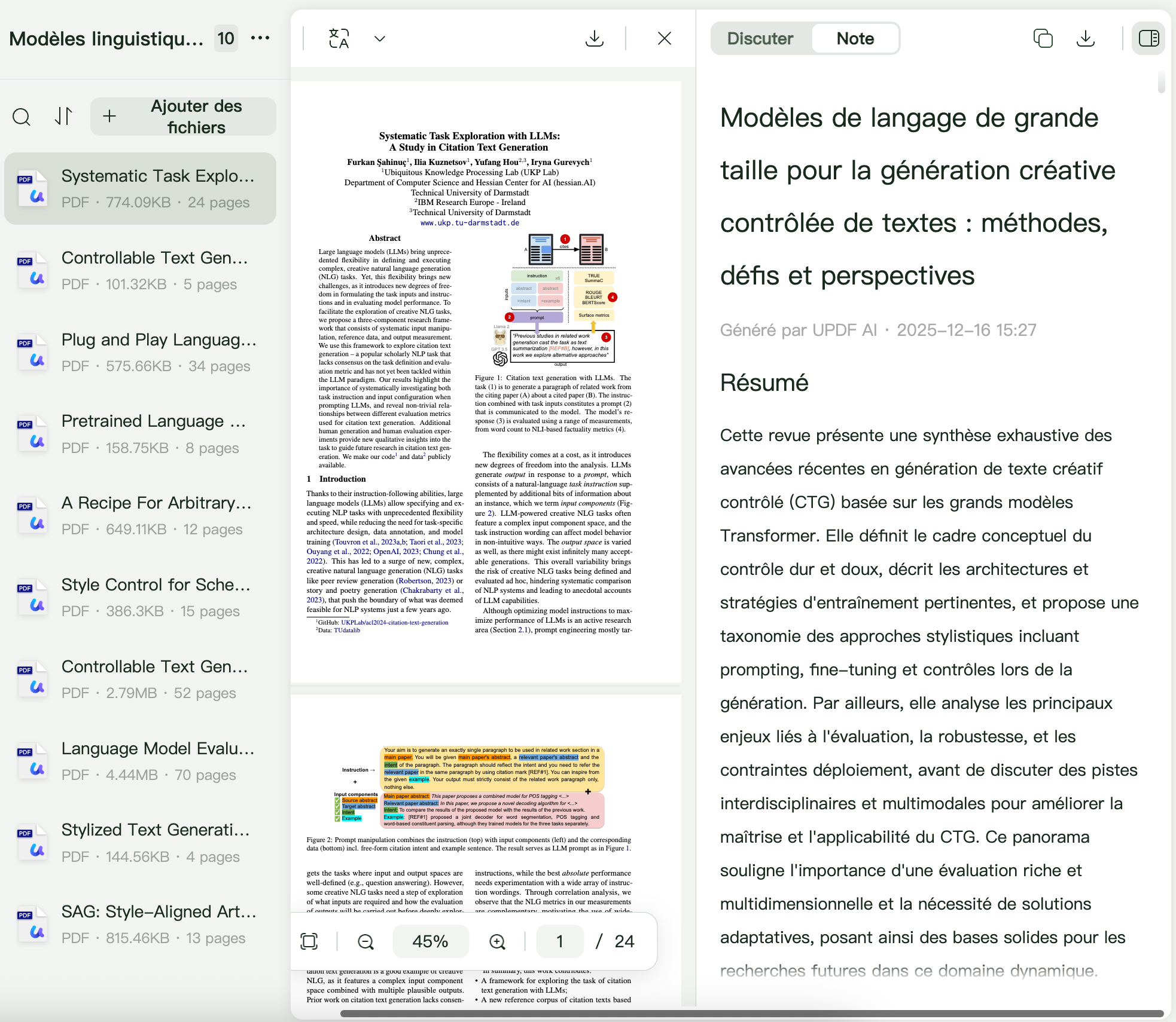 UPDF AI Outils de revue systématique