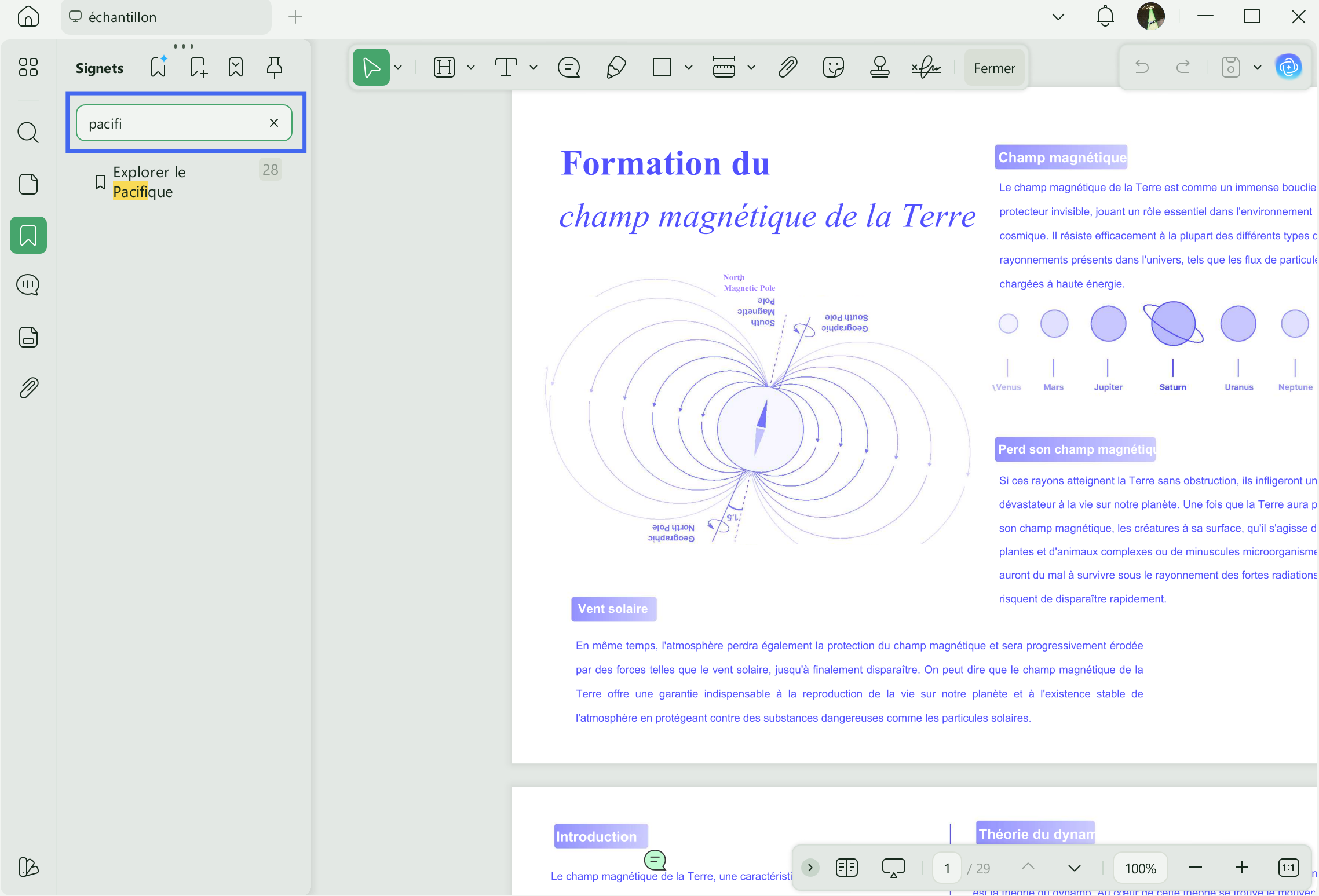 favoris de recherche