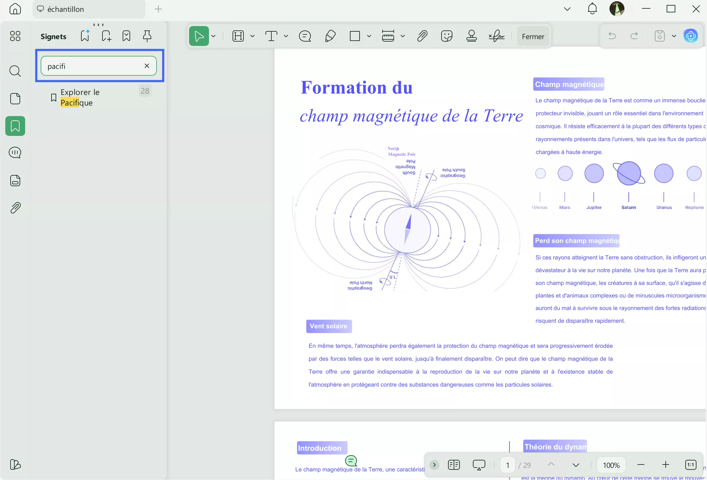 favoris de recherche