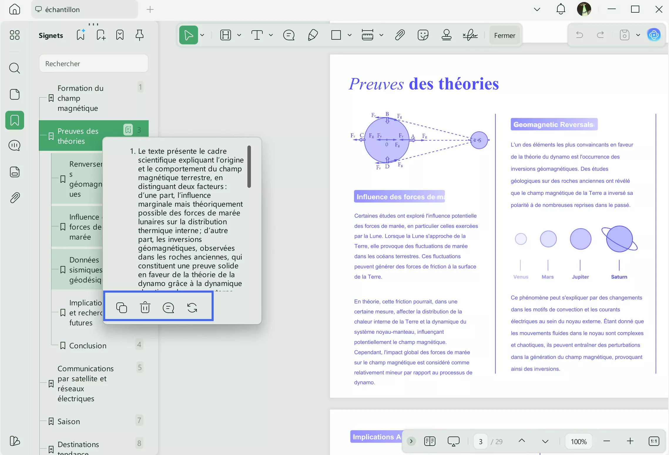consulter et gérer le résumé de l'IA