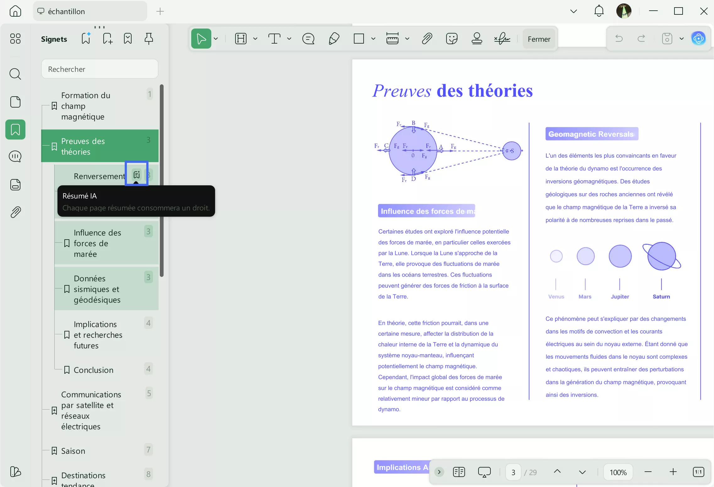 Cliquez sur le résumé de l'IA