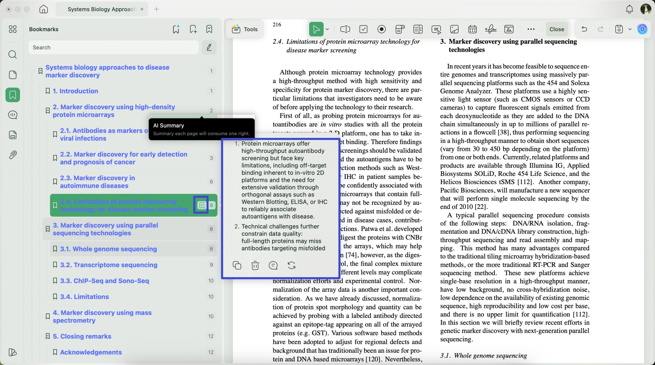تلخيص قسم الإشارات المرجعية updf ai mac