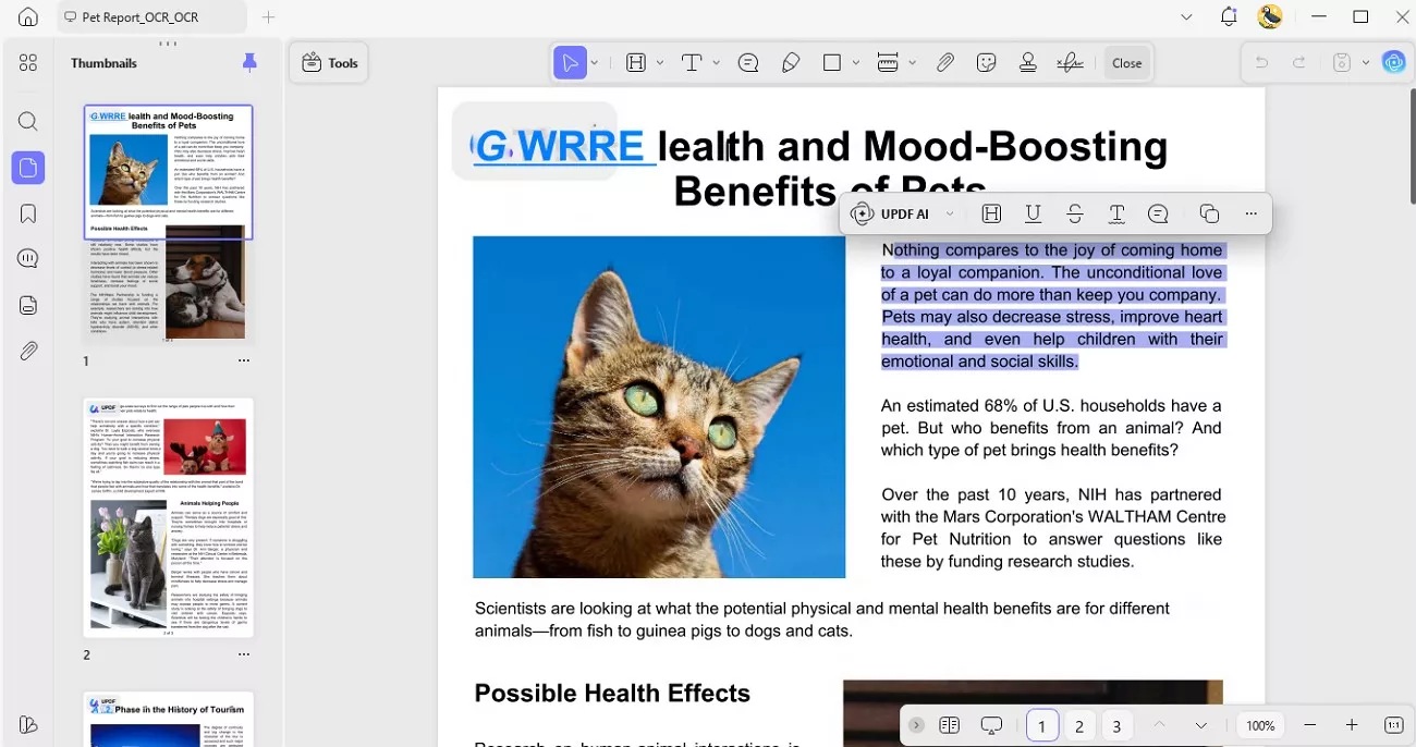 review and copy extracted