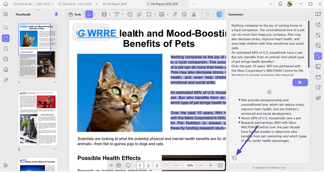 copy generated results